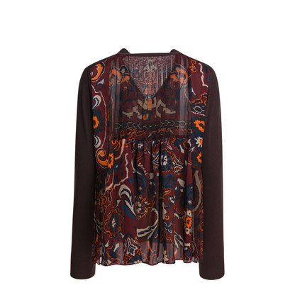 MAYFEYR - Sacai - Cardigan With Floral Print - 25-07986616