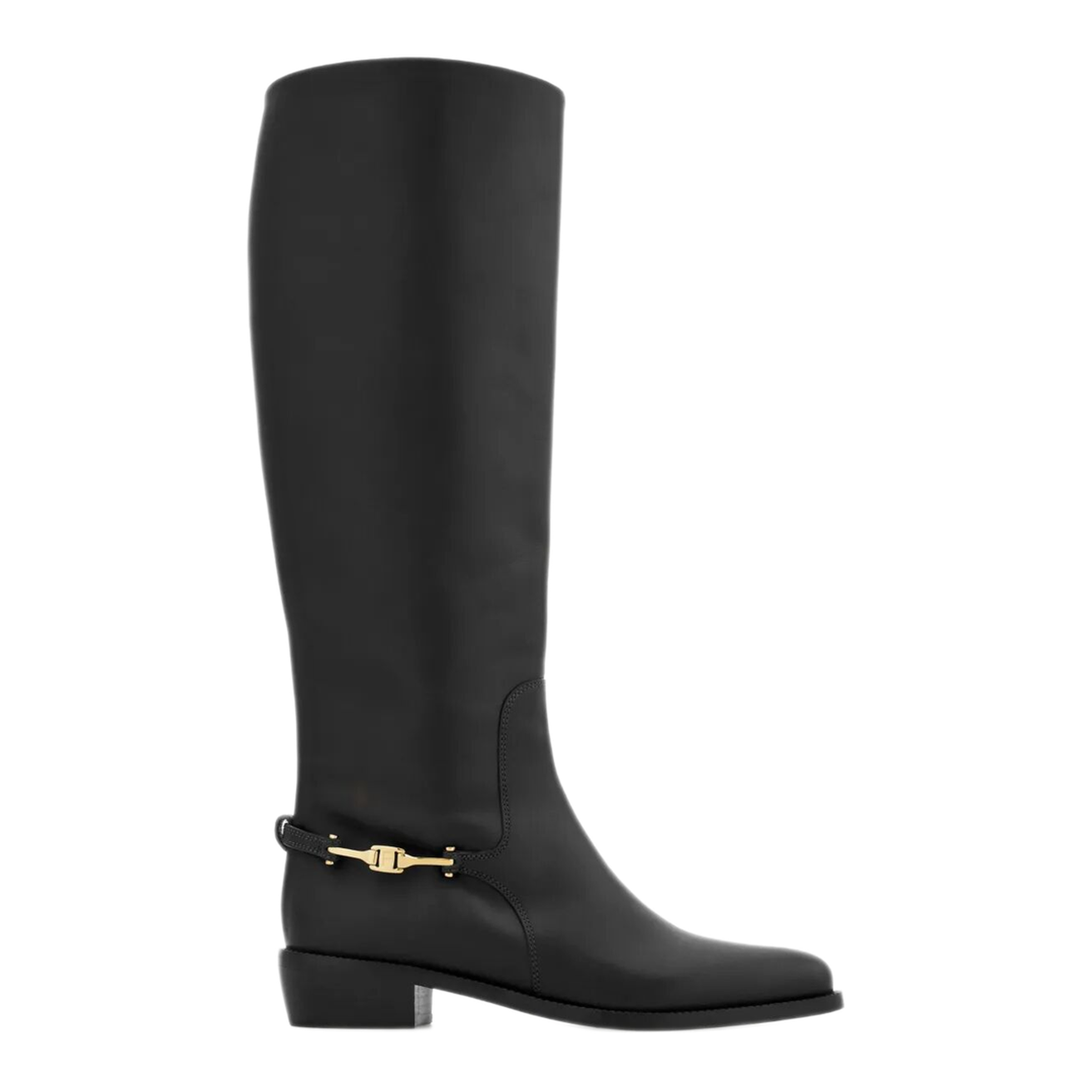MAYFEYR - Ferragamo - F Buckle Therma Knee Riding Boots - 01K2260784901NERO