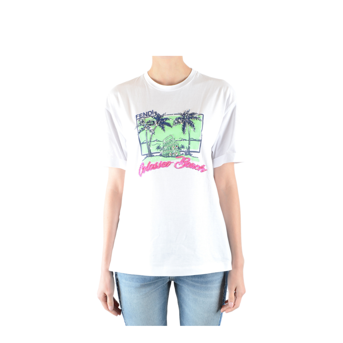 MAYFEYR - Fendi - Short Sleeve T Shirt - FS7011A3BPF0ZNM