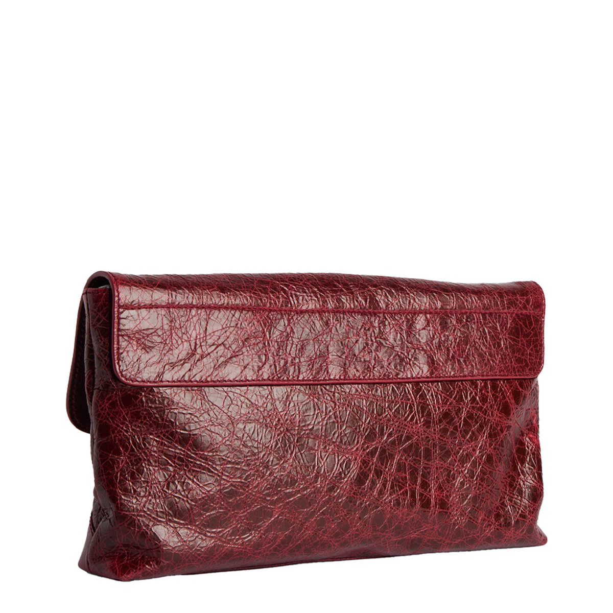 Le City One Size Lambskin Clutch - Berry Red