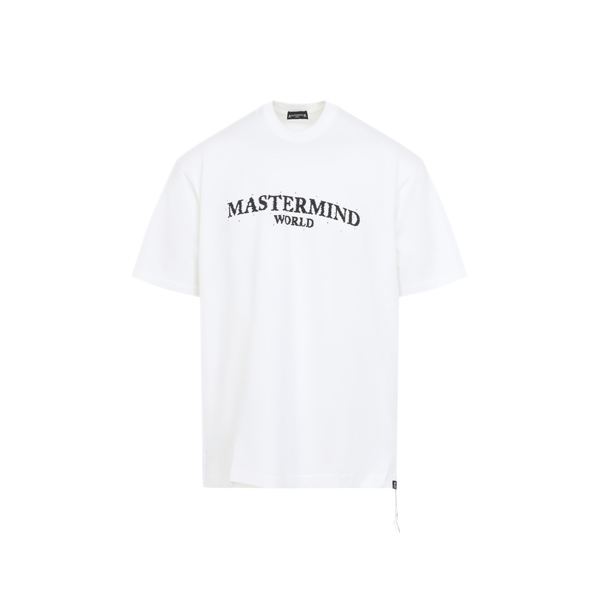 MAYFEYR - MASTERMIND WORLD - Noise Logo Ss Tee - MW26SE2TS045017WHITE