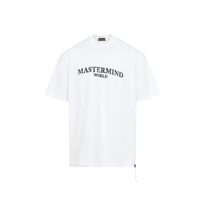 MAYFEYR - MASTERMIND WORLD - Noise Logo Ss Tee - MW26SE2TS045017WHITE