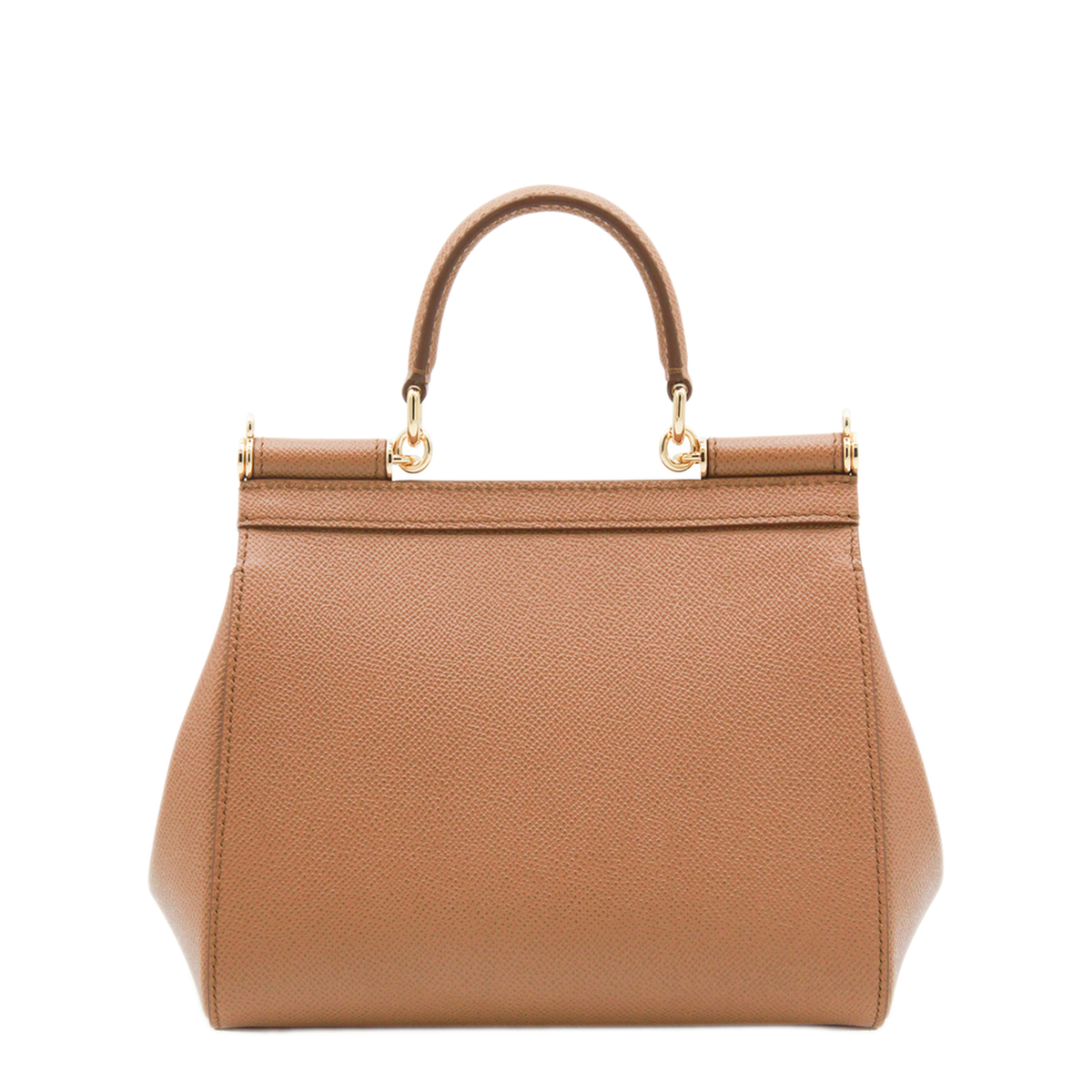 Sicily Small Calfskin Handbag - Brown