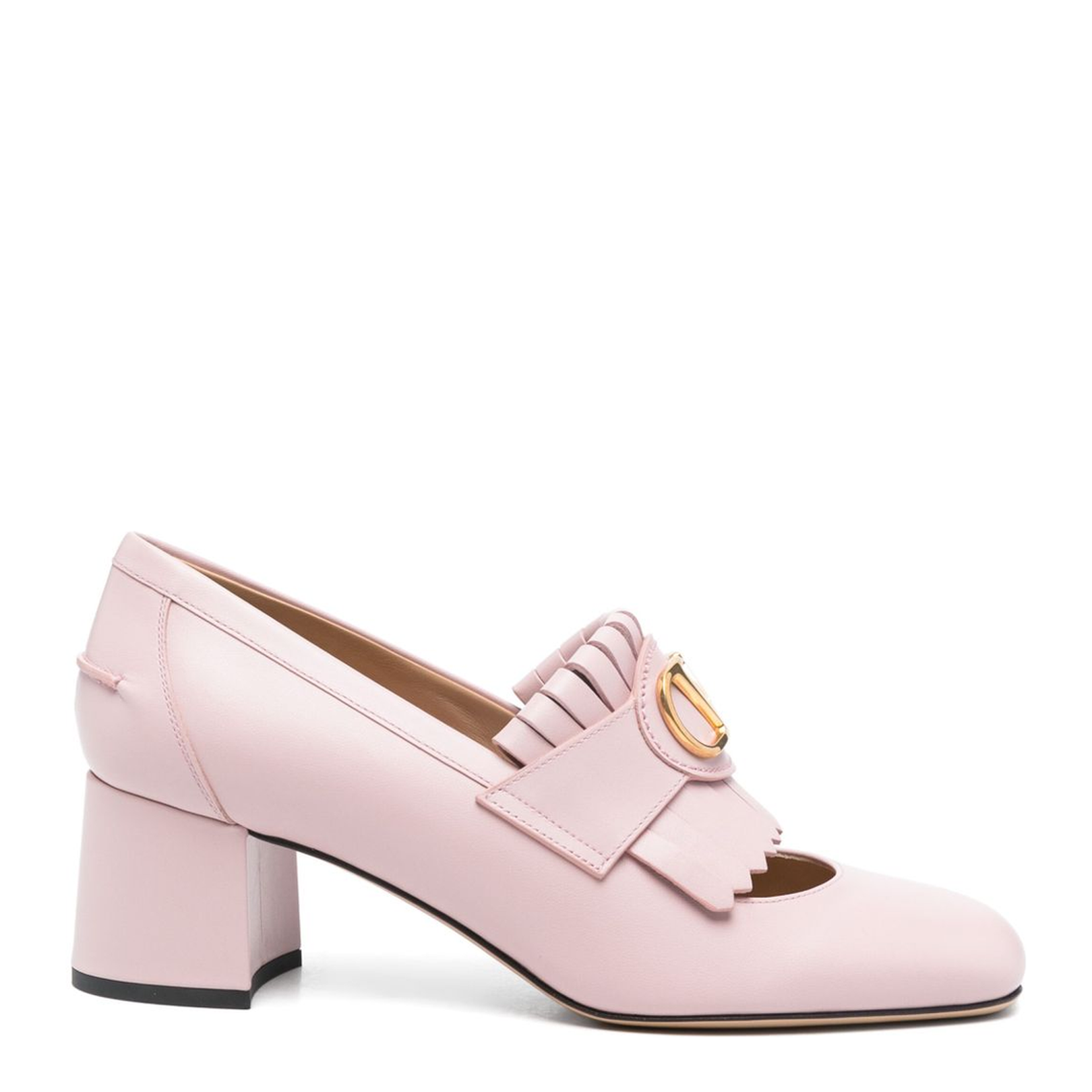 VLogo Signature Leather Loafers