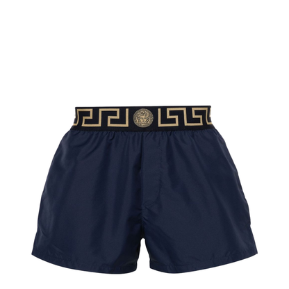 Greca Border Swim Shorts Blue