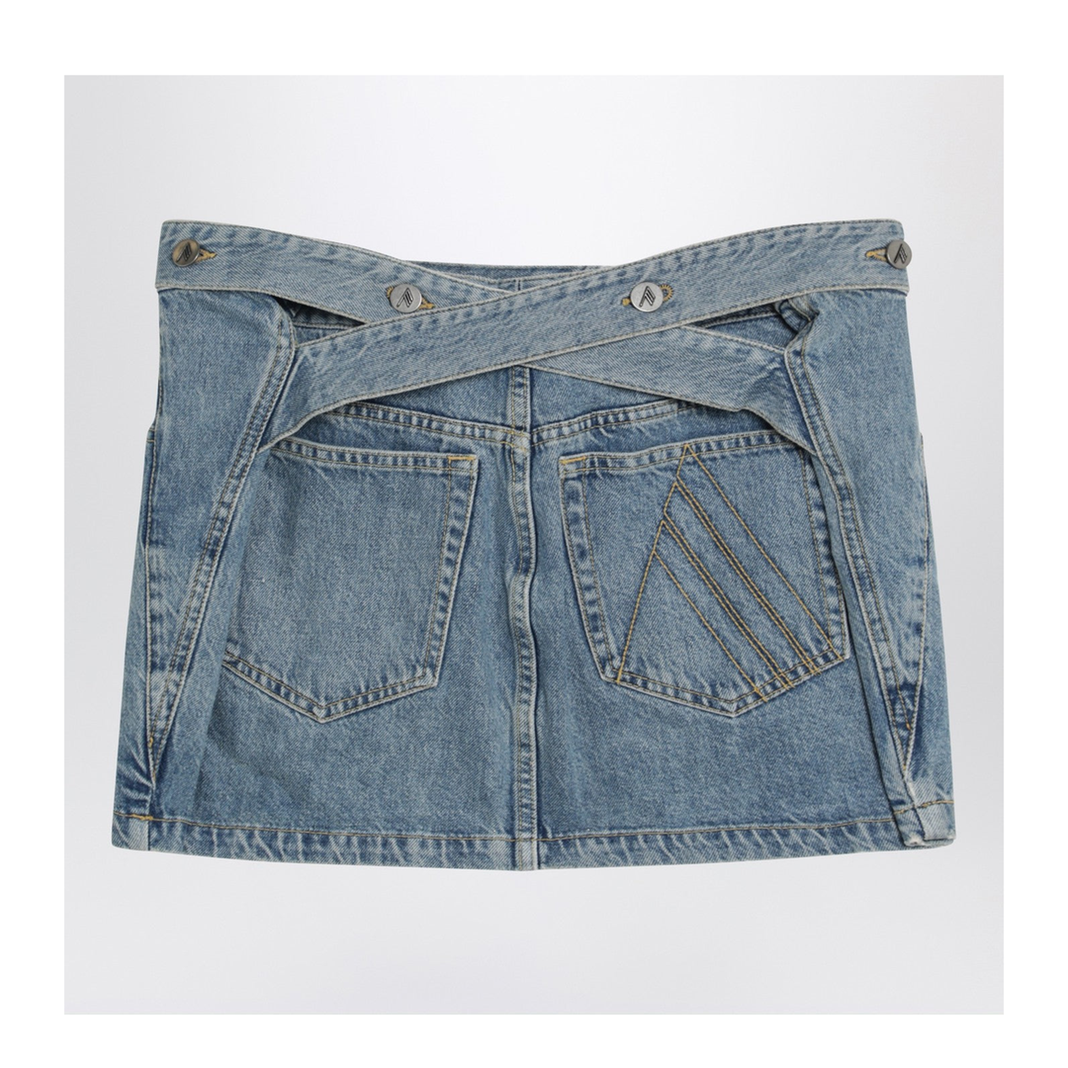 MAYFEYR - The Attico - Light Blue Denim Mini Skirt - 260WCR0015DDD116AA024