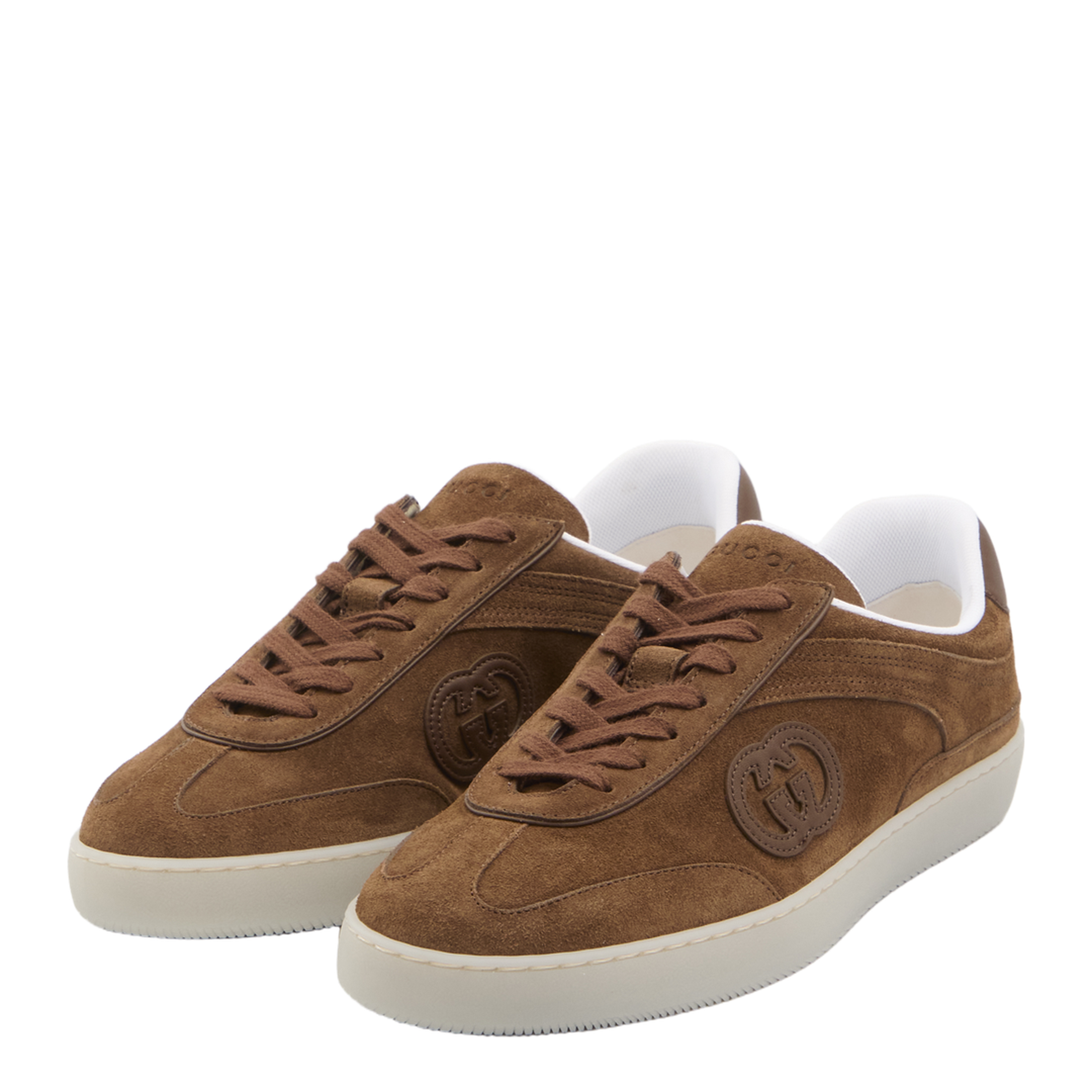 G75 Trainers in Light Brown Suede