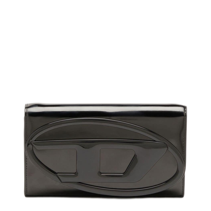 1DR Calfskin Wallet On Strap - Preto