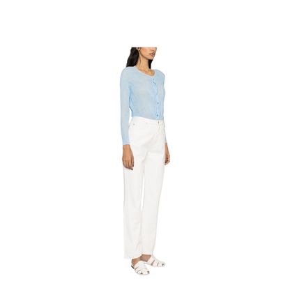 Tweed-cim Denim Full Length Pants