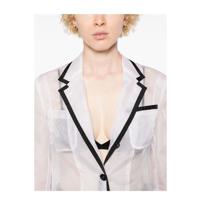 MAYFEYR - Thom Browne - Semi-Sheer Organza Blazer - FBC927B05762100