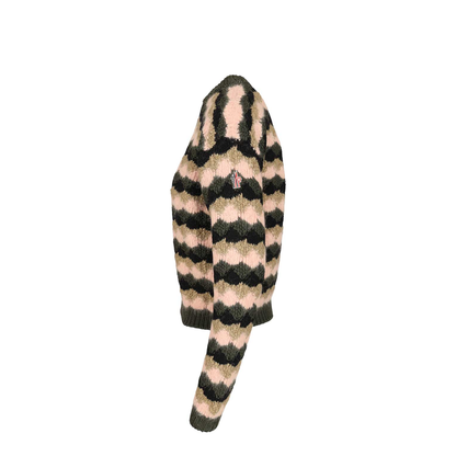 Multicolour Wool & Alpaca Blend Striped Jumper