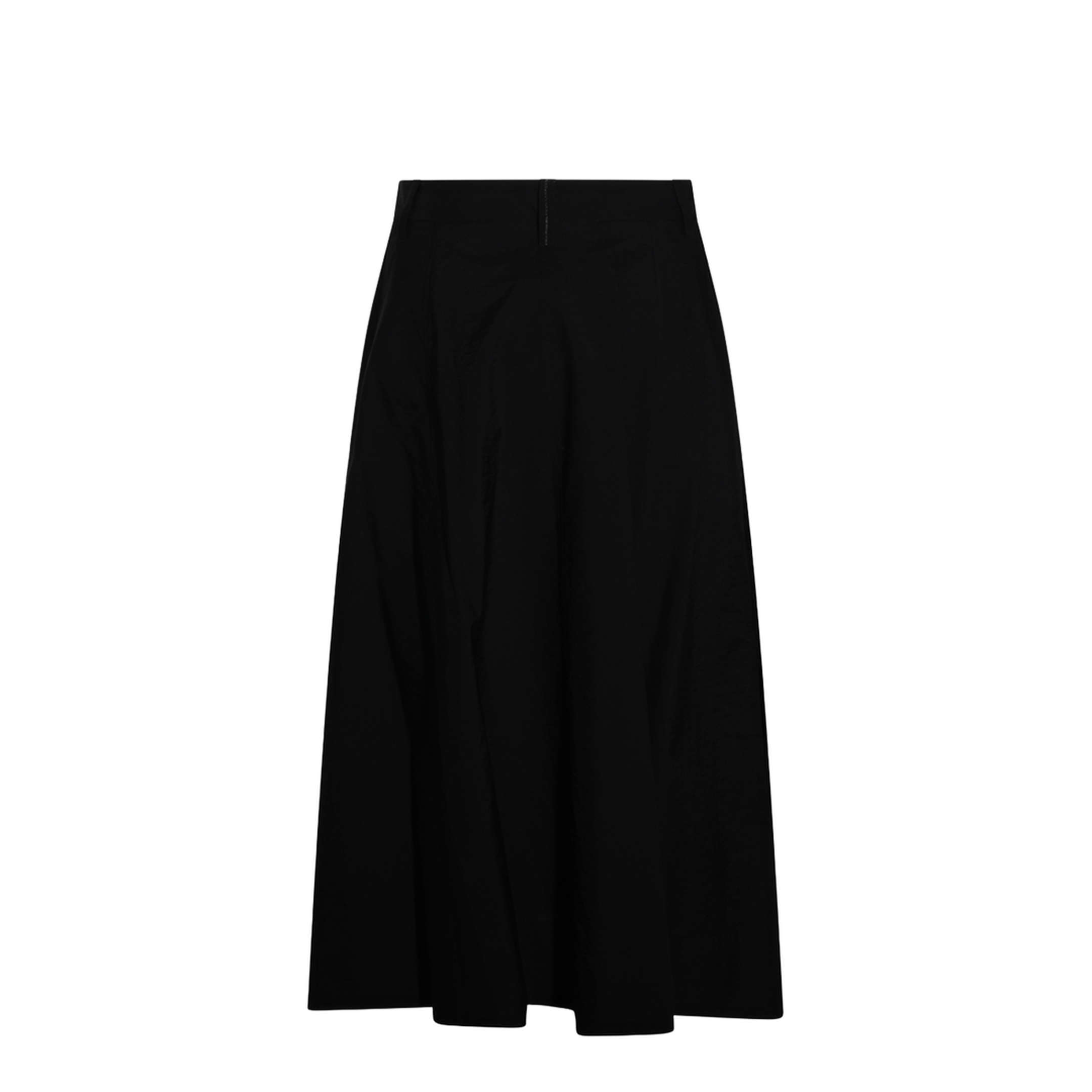 Women's Button Flared Skirt Black