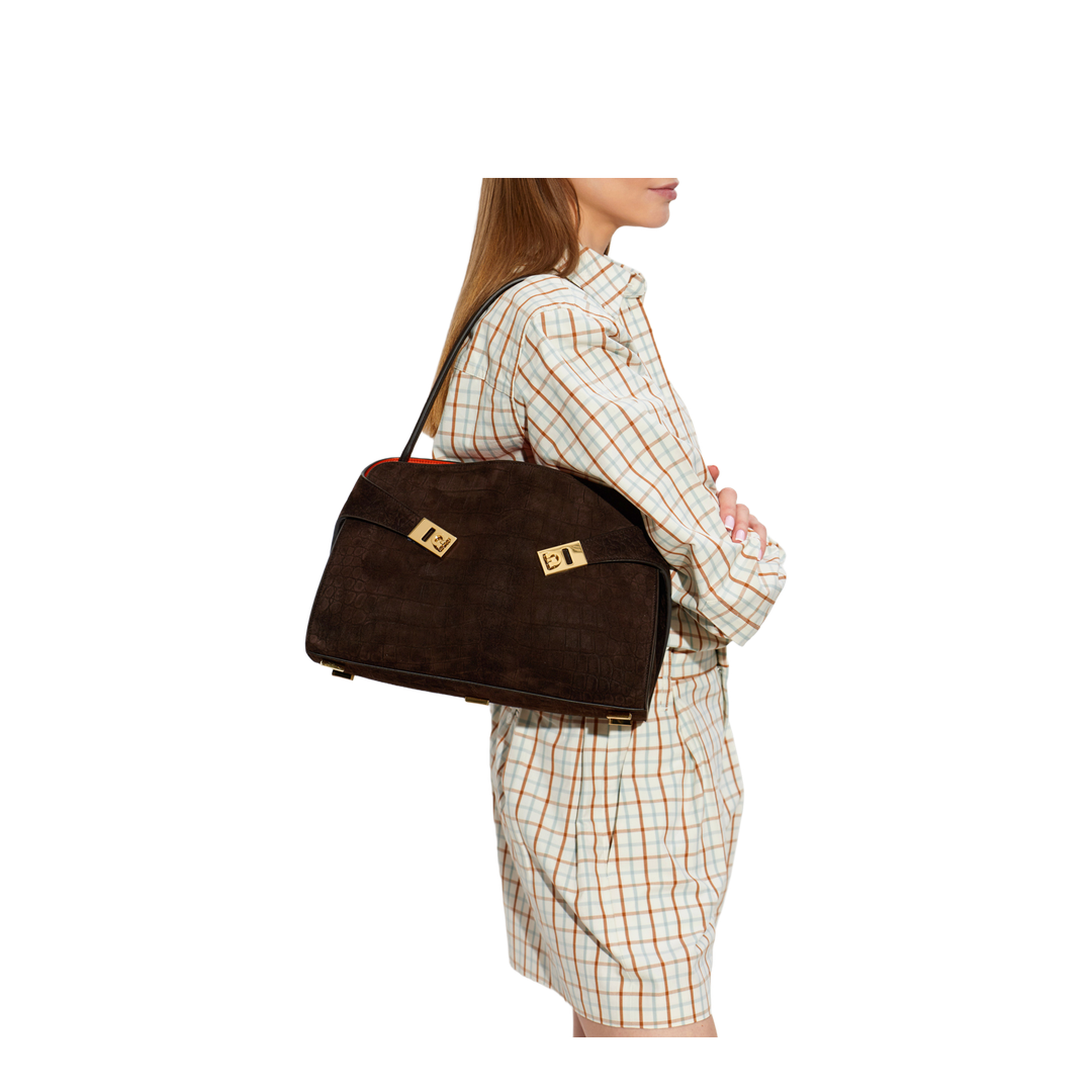 MAYFEYR - Ferragamo - Shoulder Bag Hug - 219816HUGSHS792871TESTADIMORO
