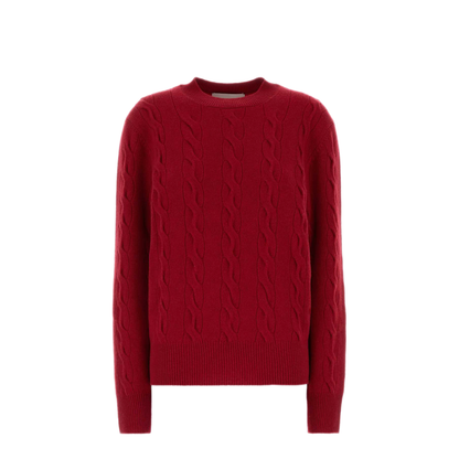 MAYFEYR - Ami Paris - Wool Sweater Red - UKS880KN0189A186