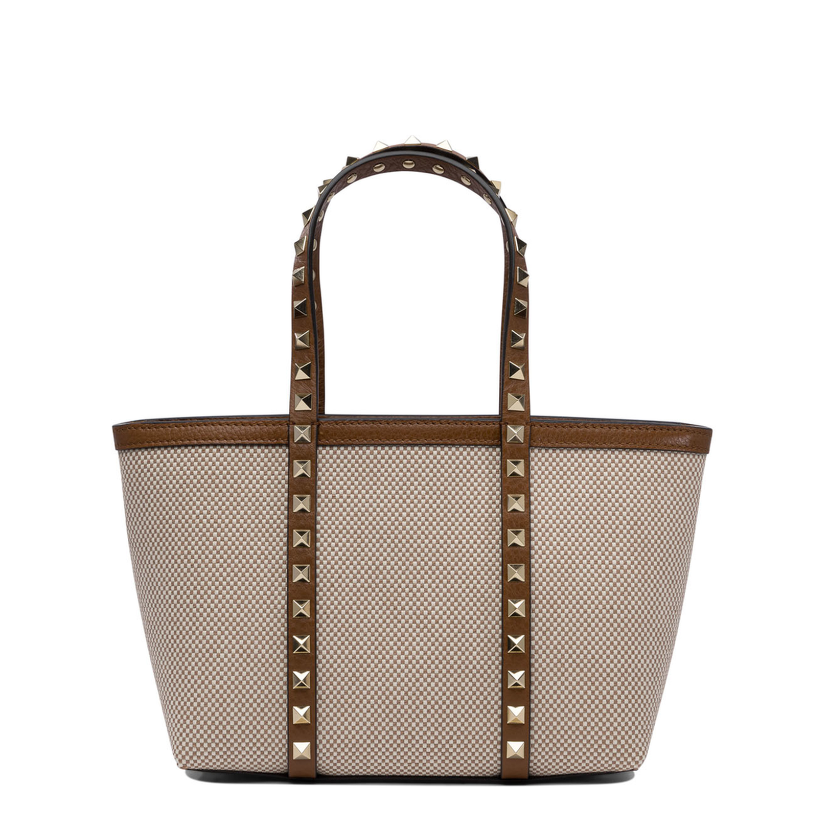Two-tone Canvas Medium Rockstud Handbag