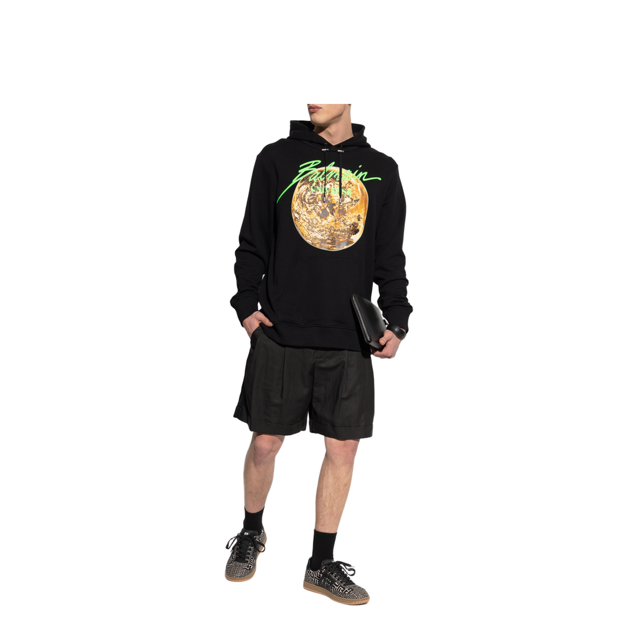 Printed Universe Hoodie Black