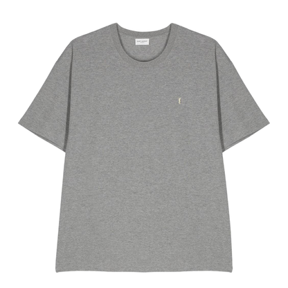 Medium Grey Cotton Blend T-shirt