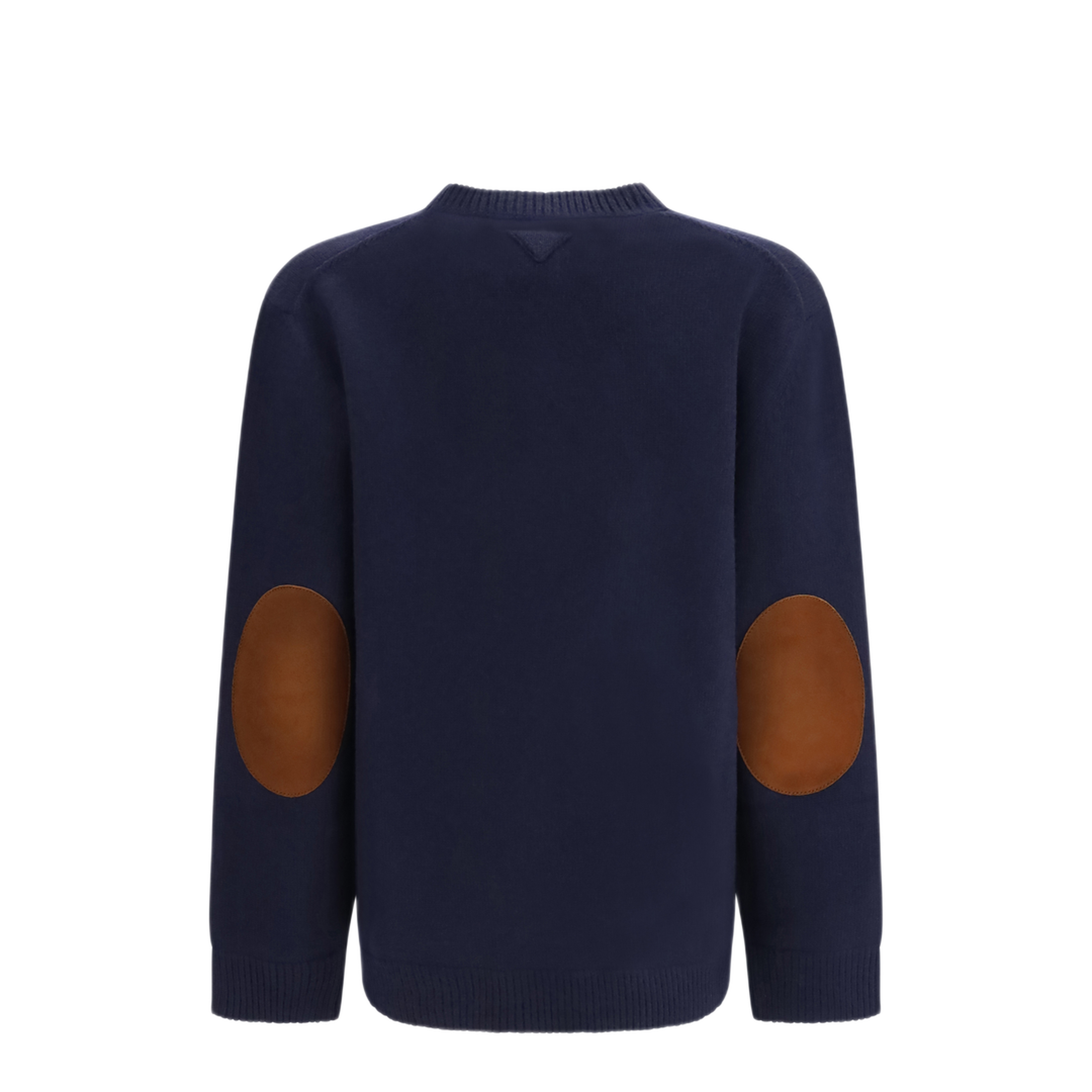 MAYFEYR - Prada - Crewneck Sweater With Suede Elbow Patches - P24E3NSOOO6004F0008