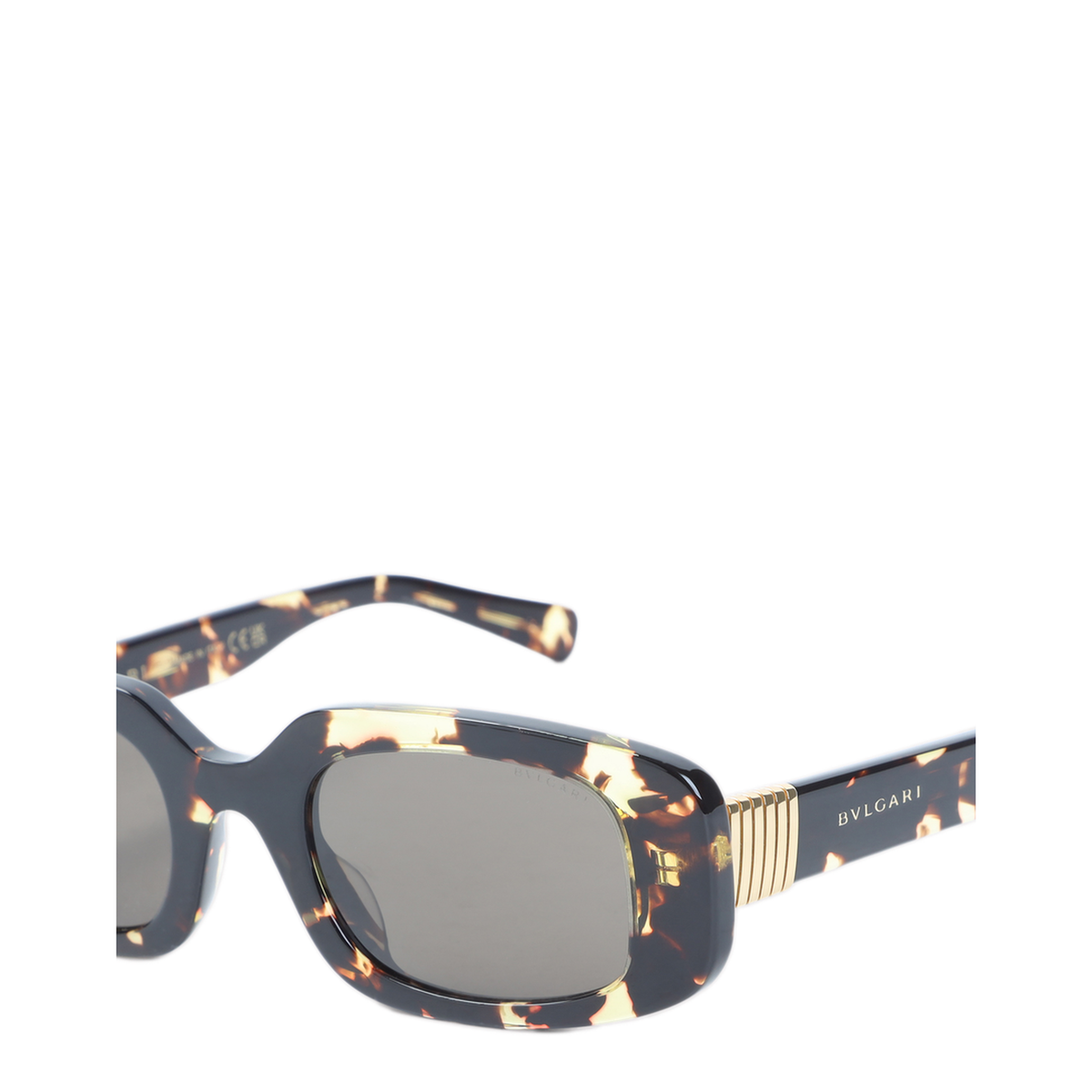 MAYFEYR - BVLGARI EYEWEAR - Tubogas Spotted Havana Rectangular Sunglasses - BV40084IHAVANA