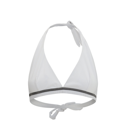 MAYFEYR - Brunello Cucinelli - Tech Jersey Bikini Top With Monili - ML902VS479C001