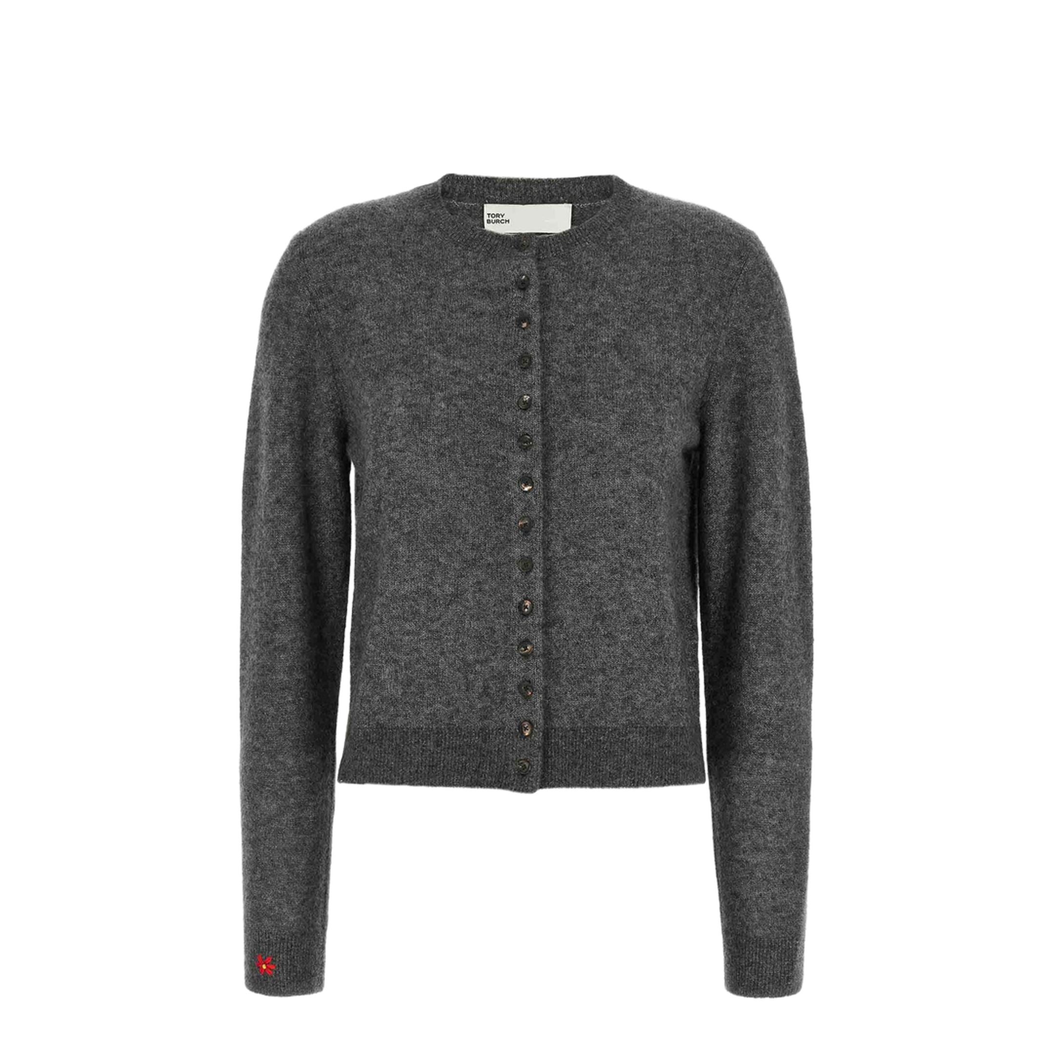 Embroidery Cardigan Grey