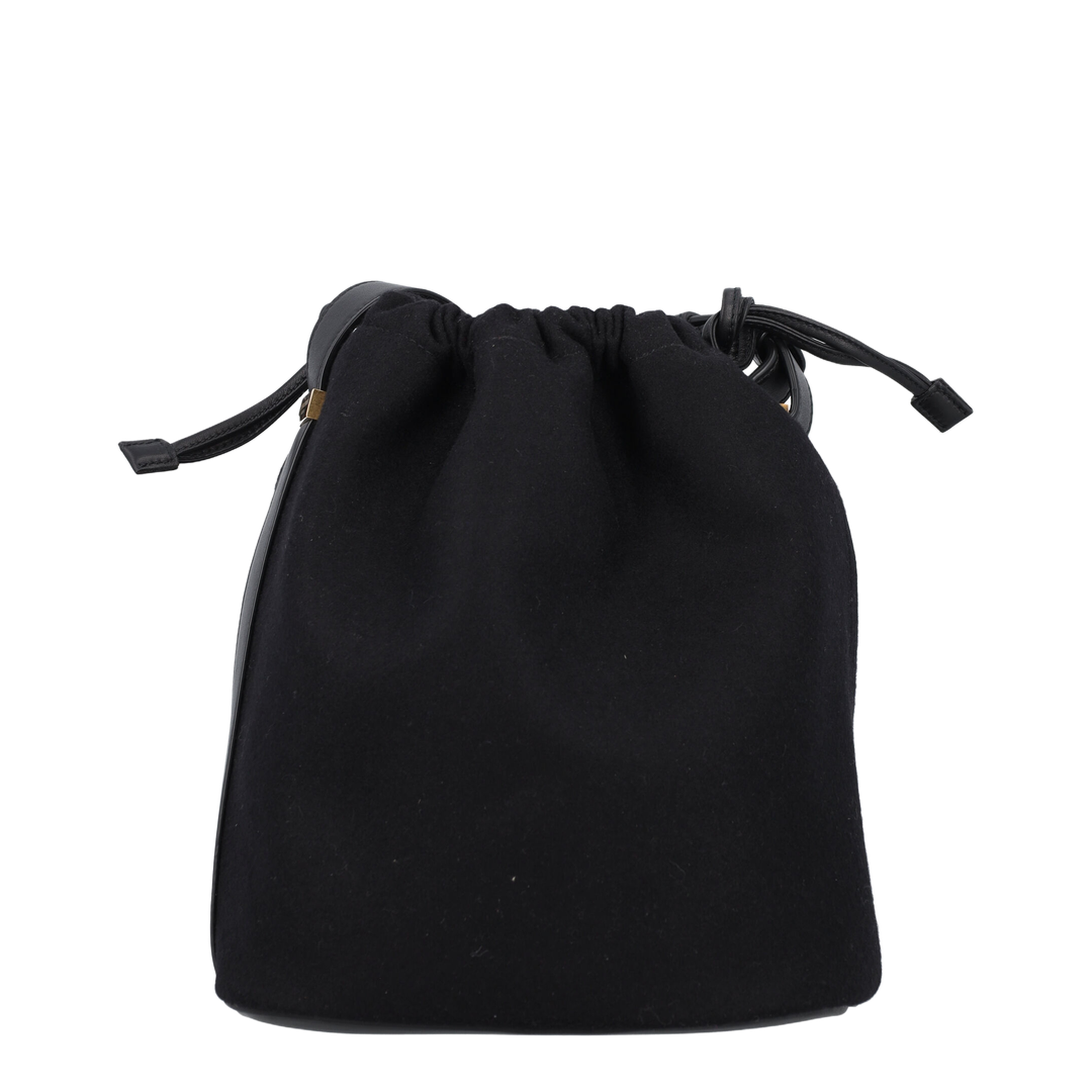 Drawstring Crossbody Pouch, Gold Hardware