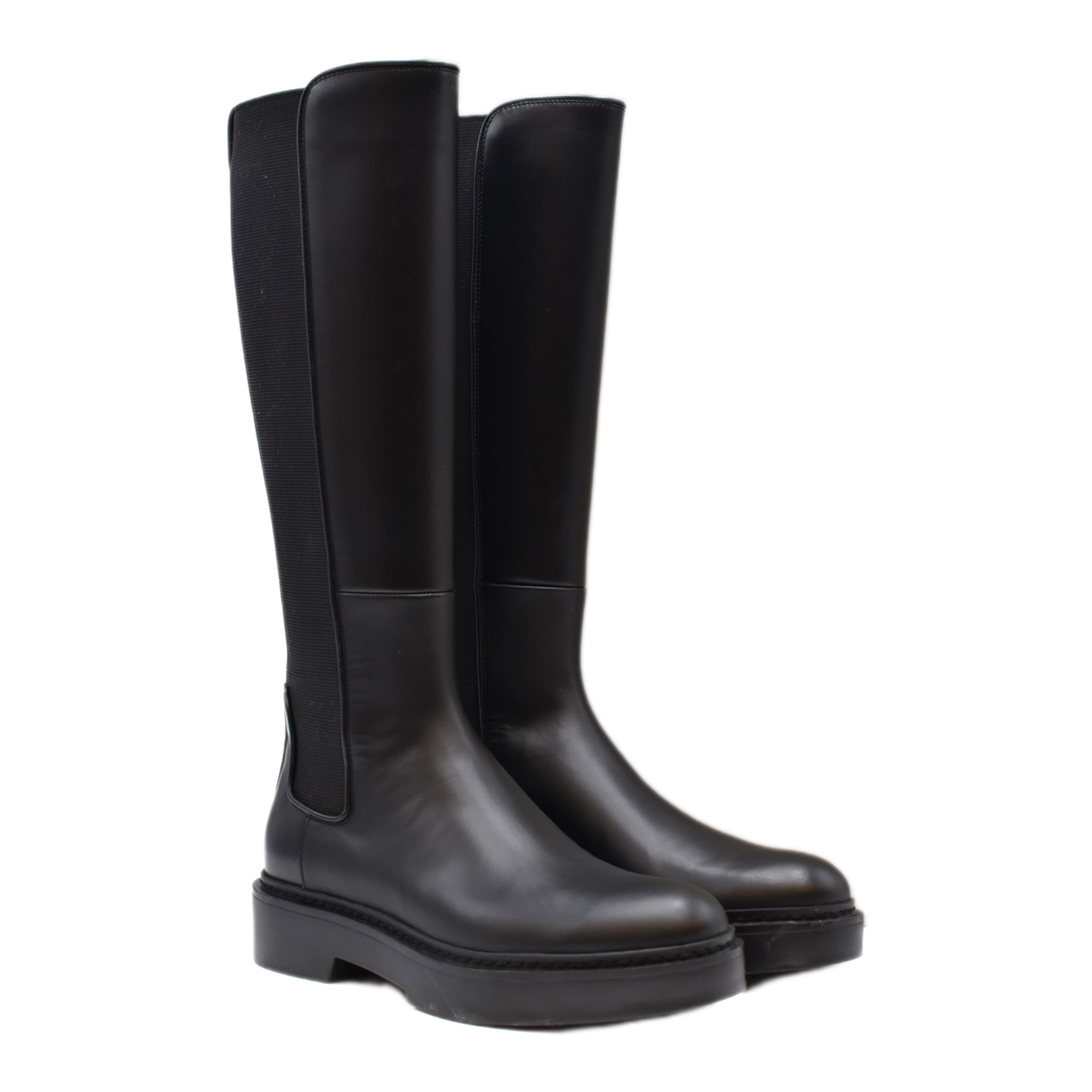 MAYFEYR - Santoni - Black Leather Boots - WSHW59512SMONUORN01