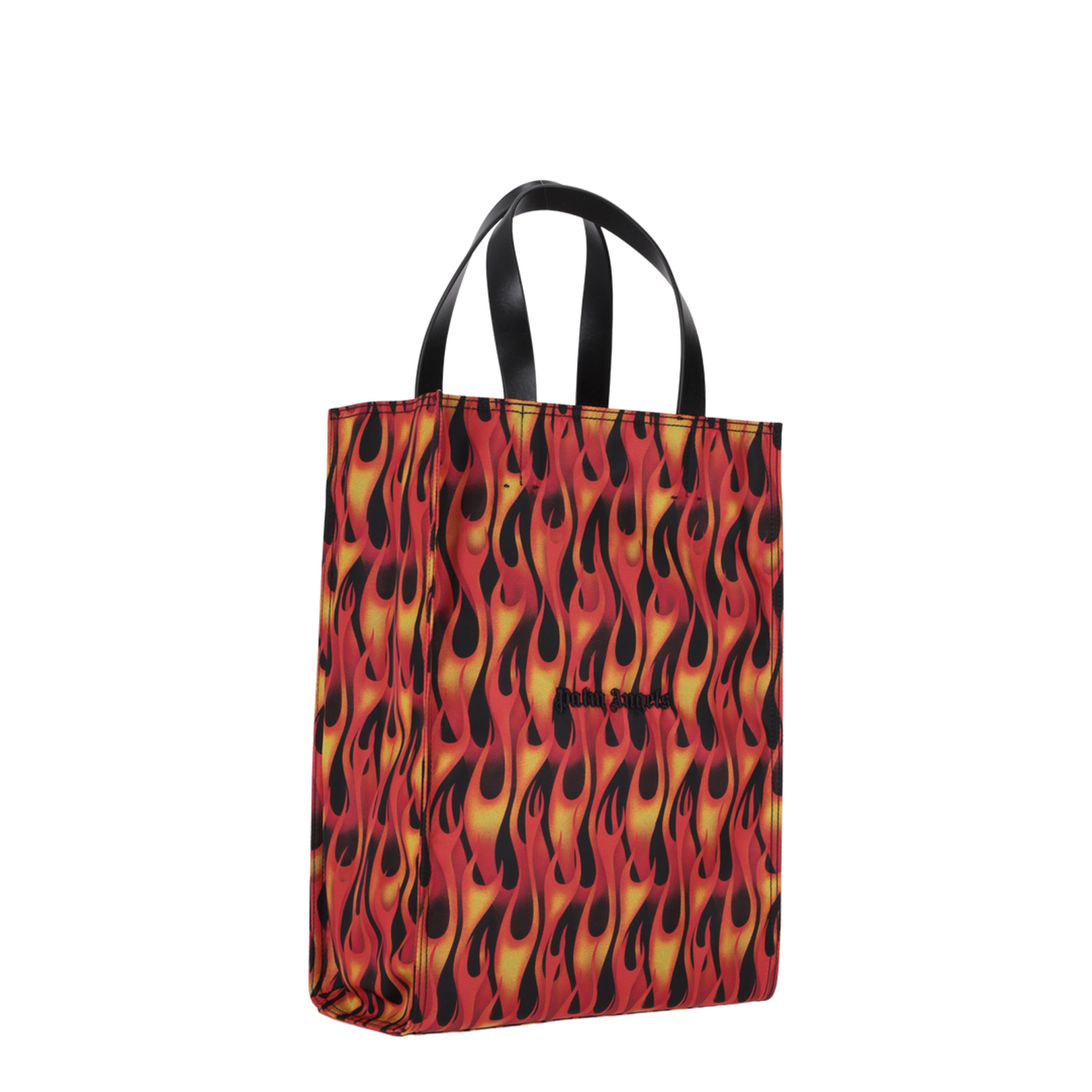 Classic Logo Flames Tote Bag Red-Yellow