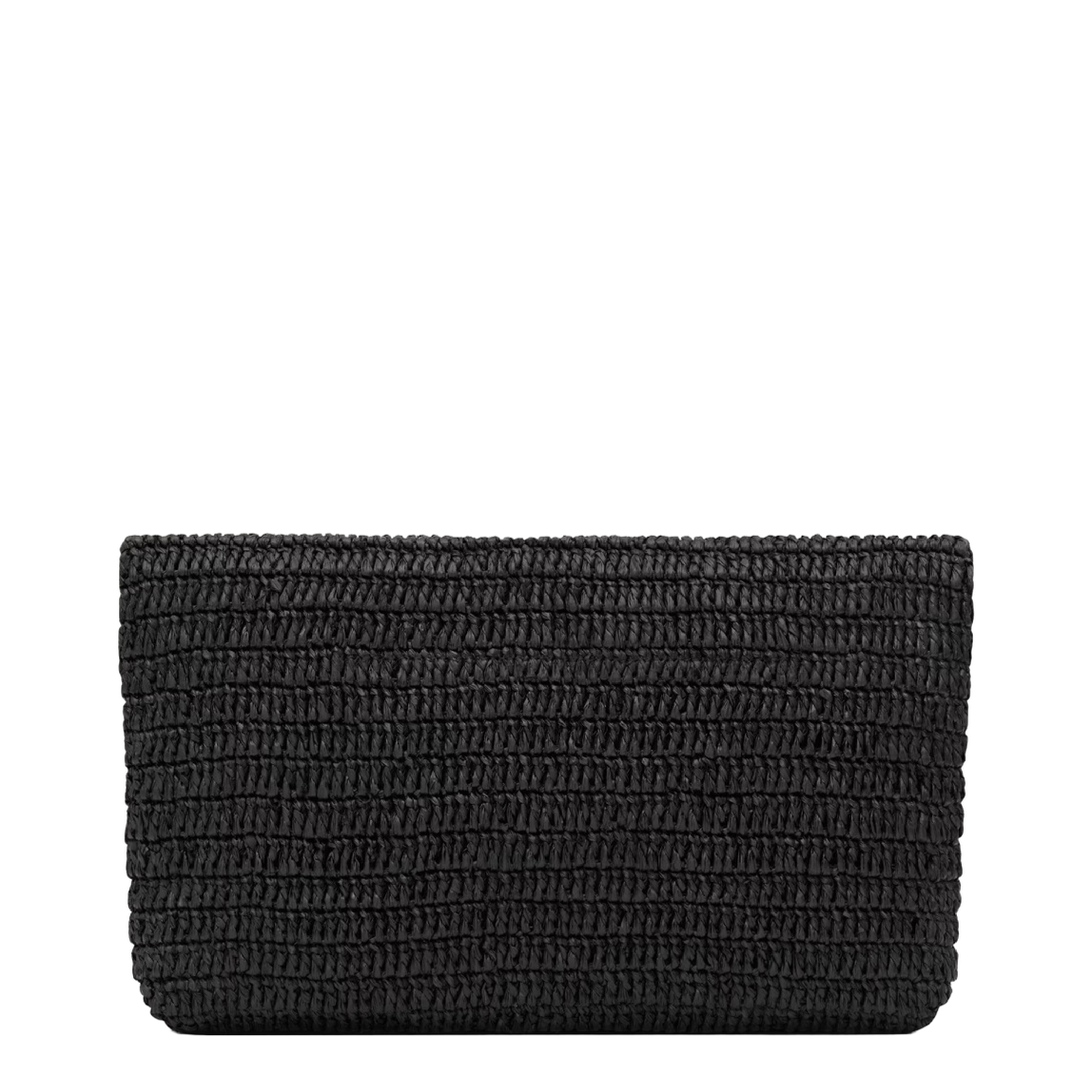 Large Envelope Pouch in Raffia