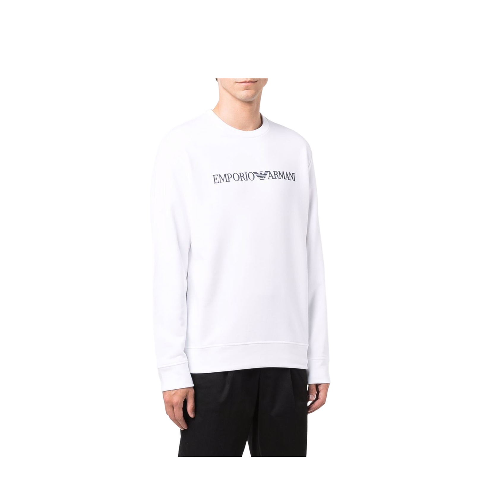 Modal-blend sweatshirt with logo print