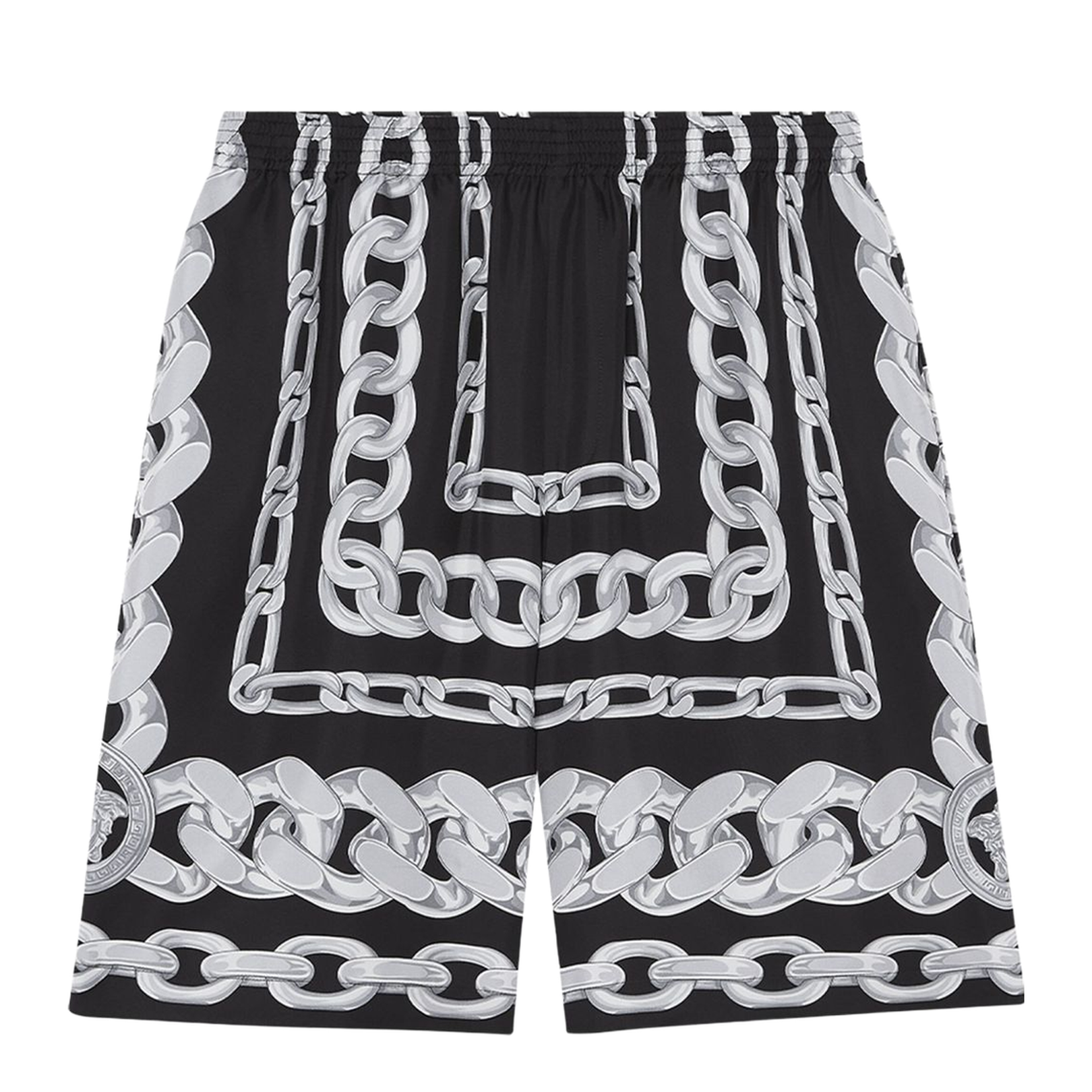 Versace Medusa Chains Silk Shorts