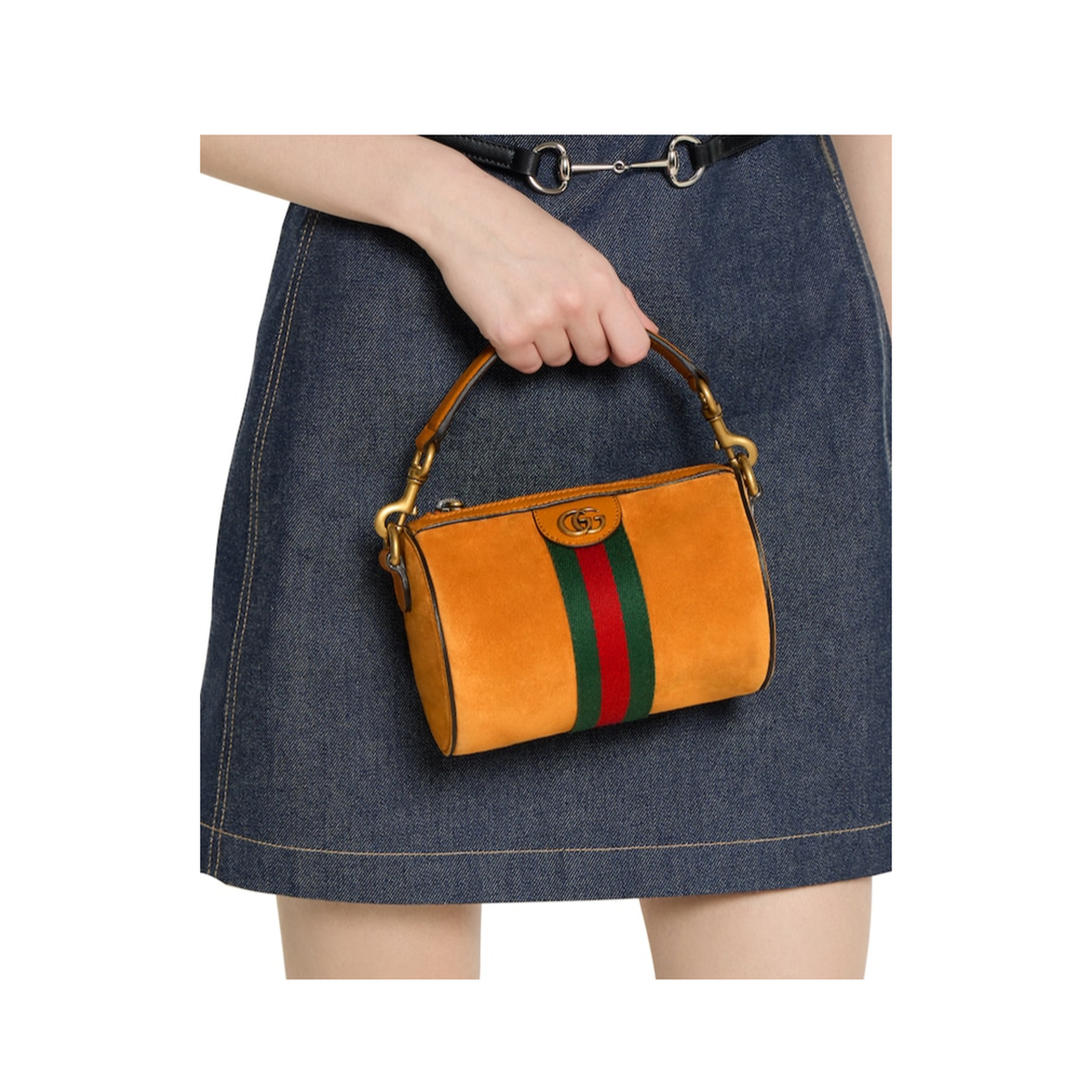 Orange Ophidia Mini Handbag