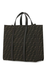 Ff Jacquard Shopper Ff Jacquard Fabric Bag