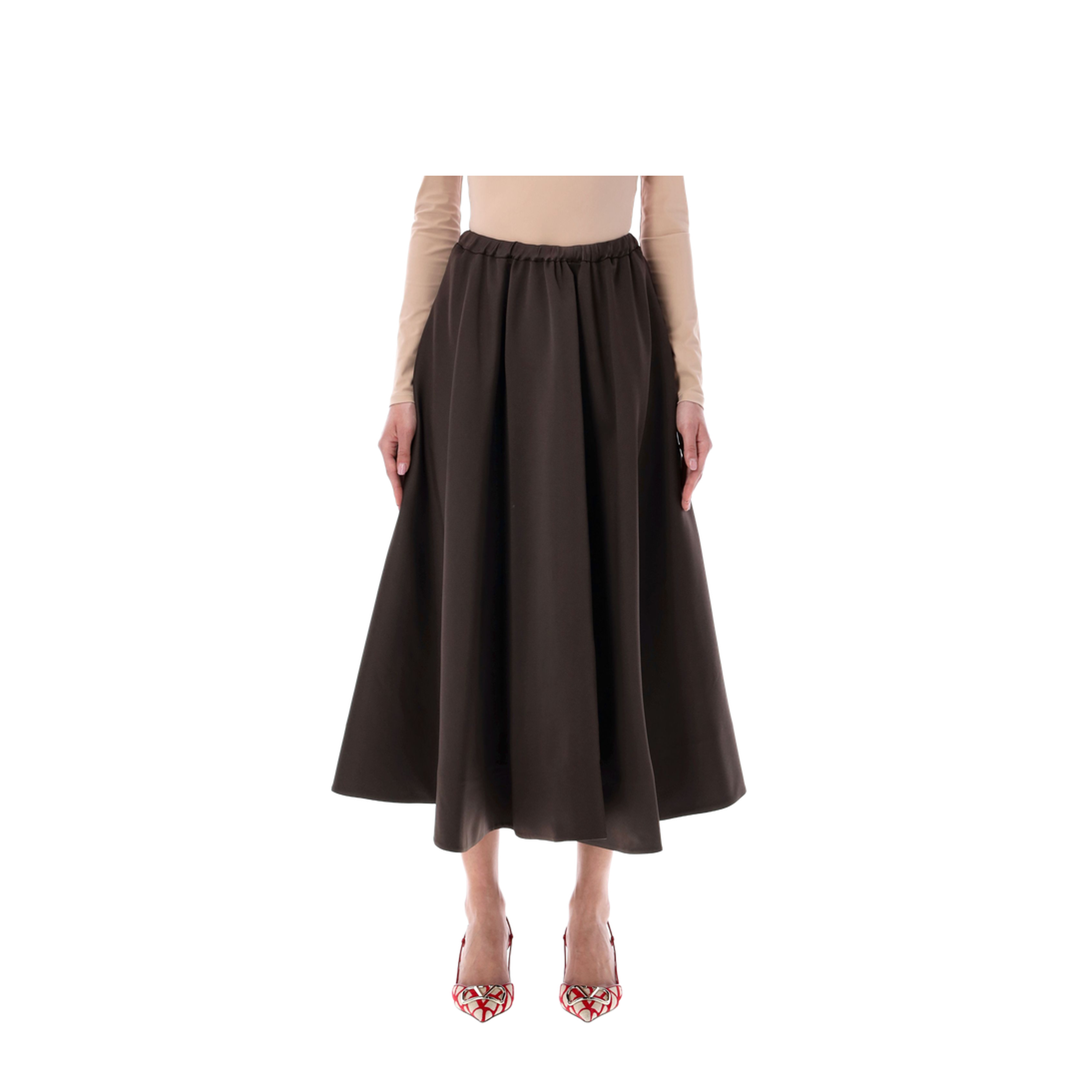 Techno-duchesse Midi Skirt