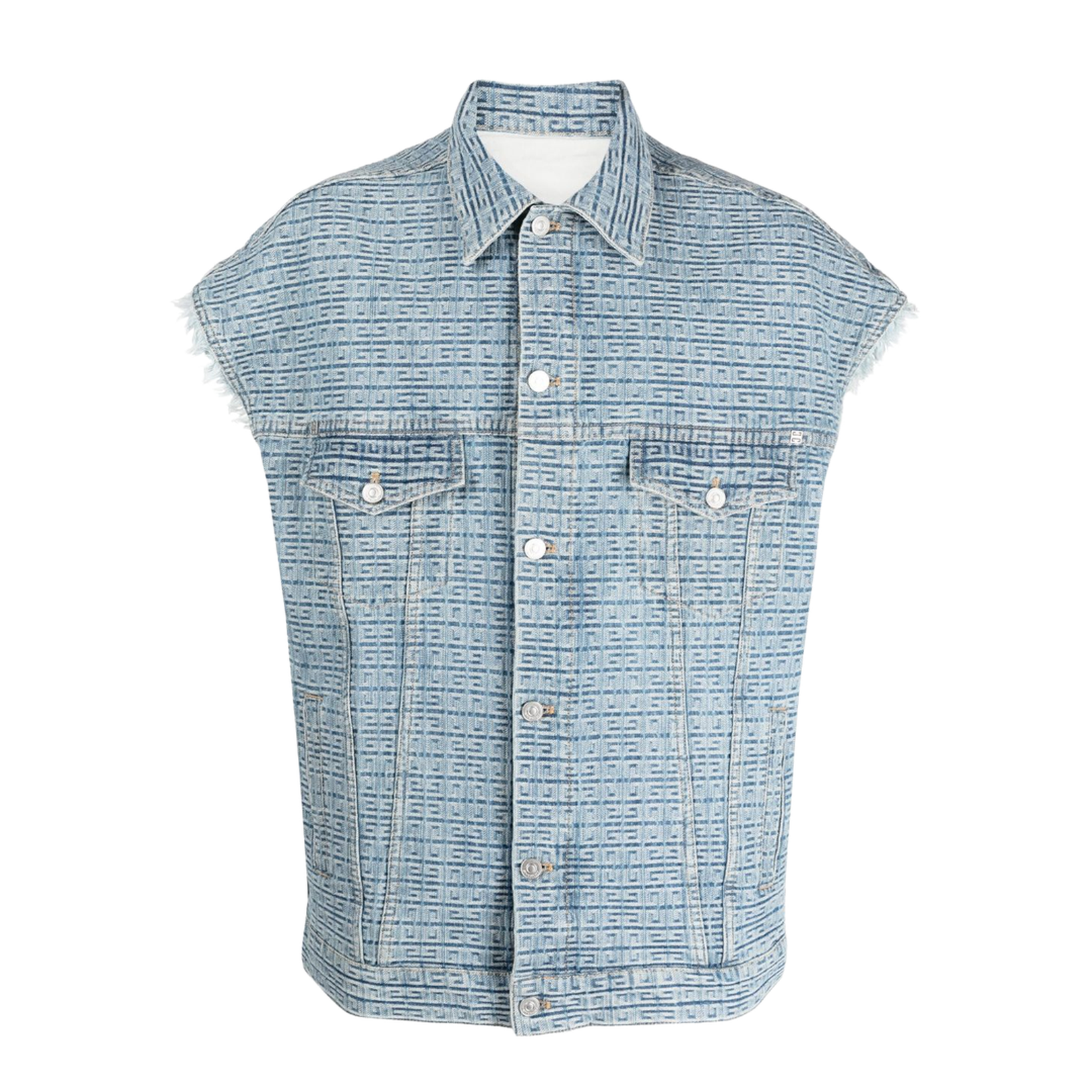 Clear Blue Denim Gilet