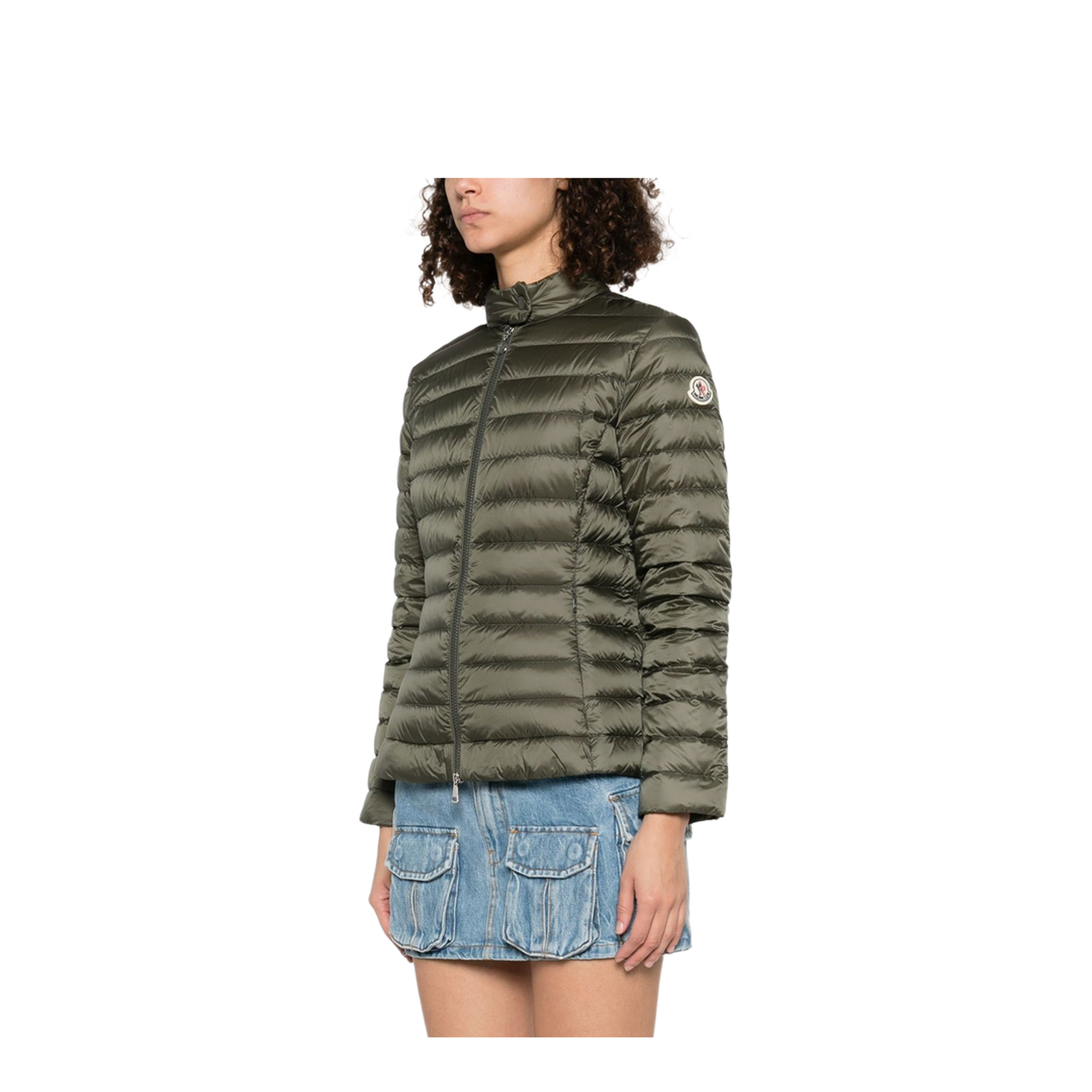 Olive Green Igelle Short Down Jacket