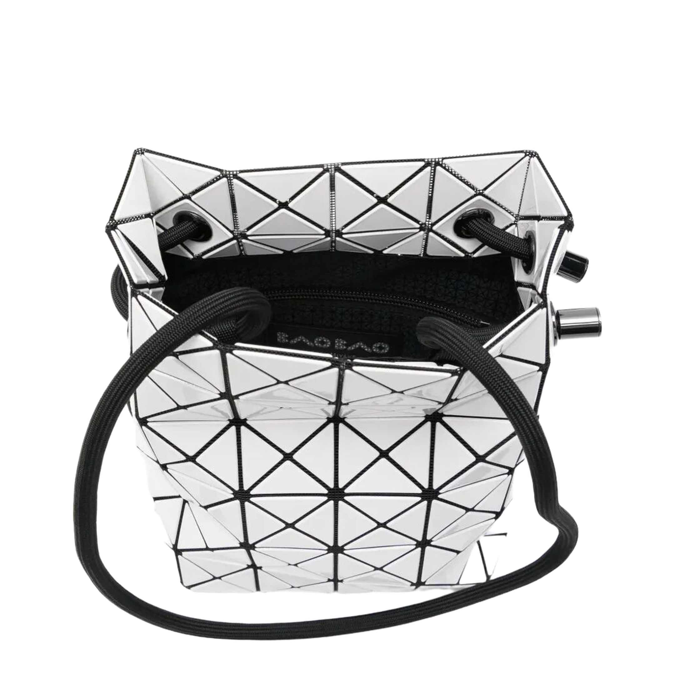 Geometric Wring Shoulder Bag - White