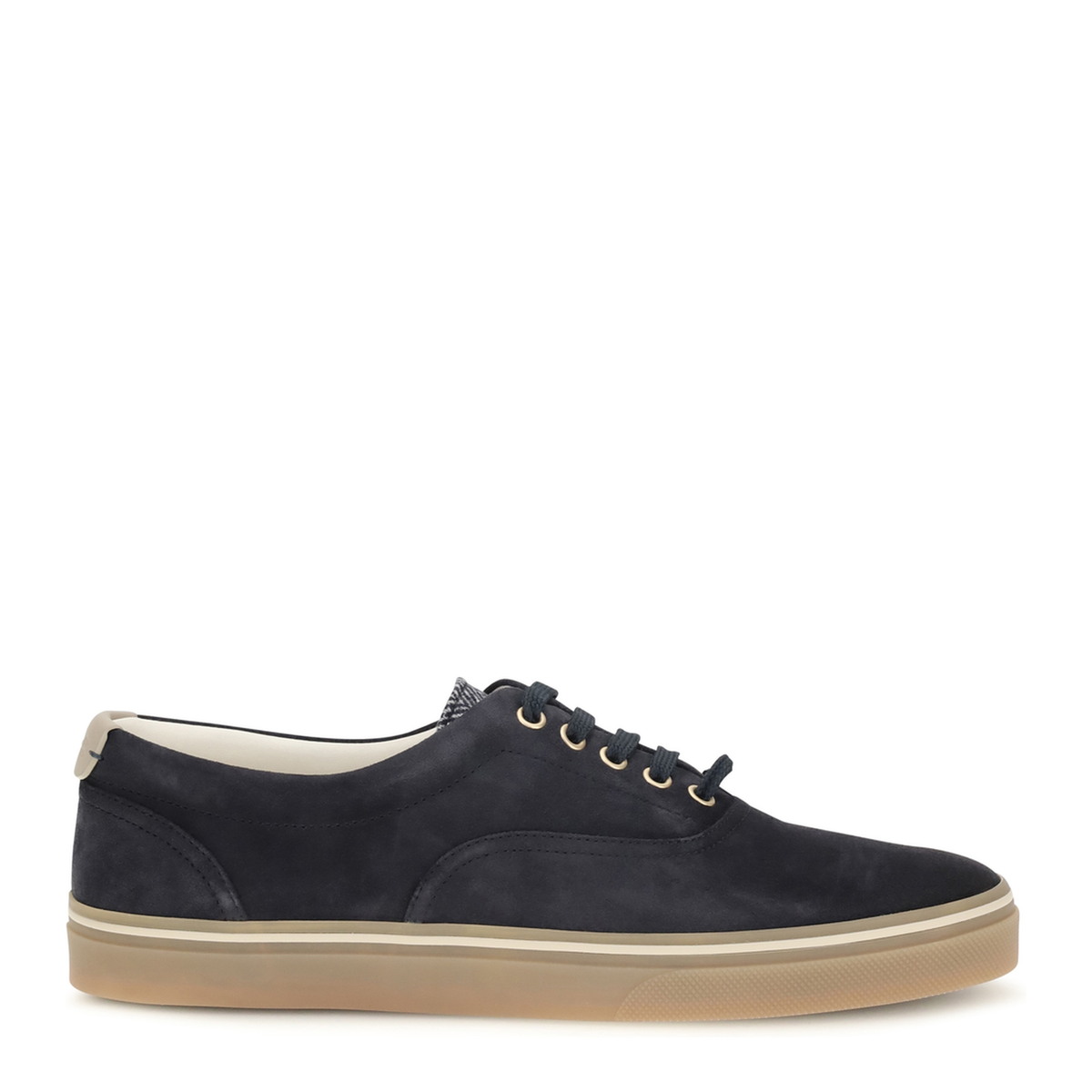 Navy Blue Suede Sneakers