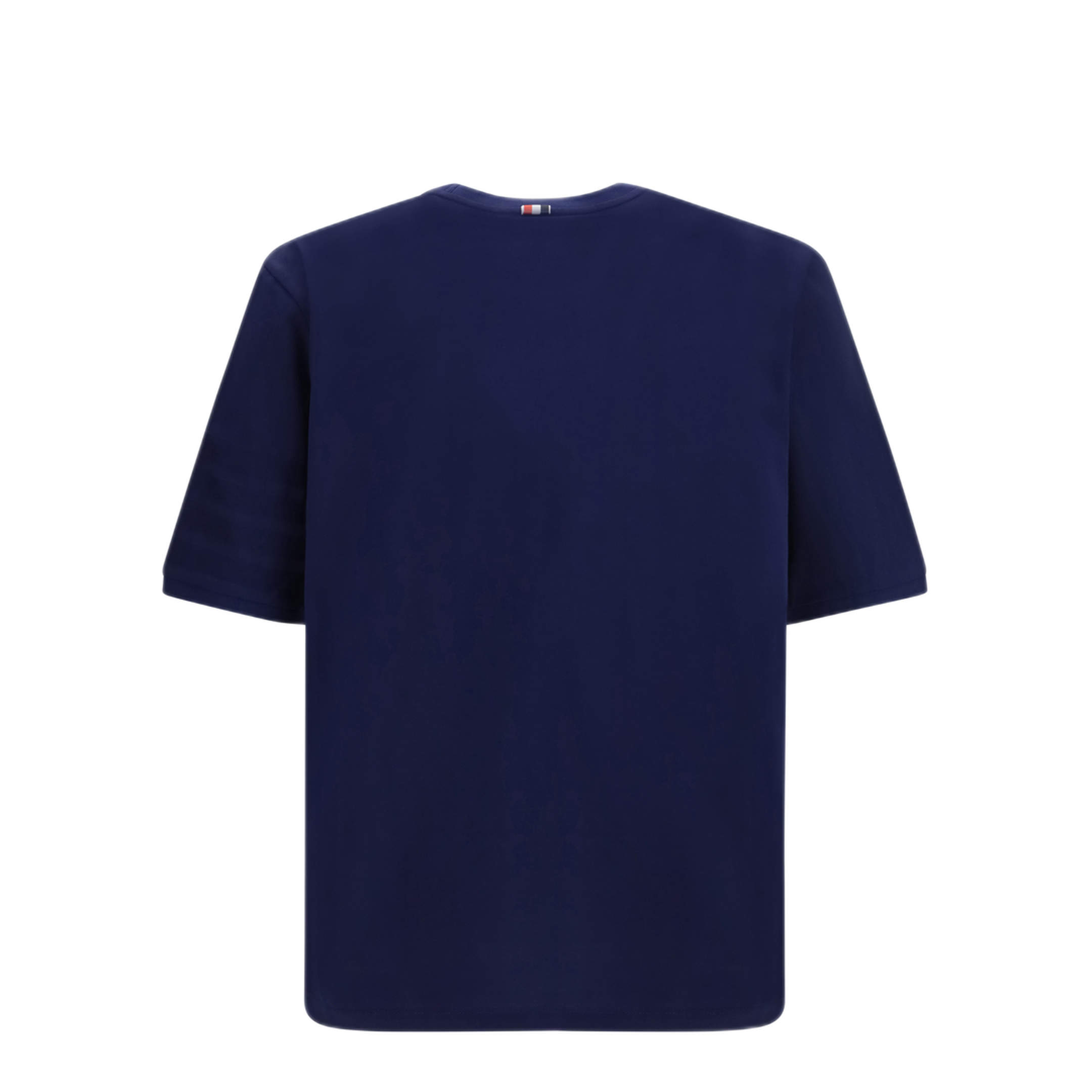 MAYFEYR - Thom Browne - Jersey T Shirt With Ribbed Cuffs - MJT581AJ0276415