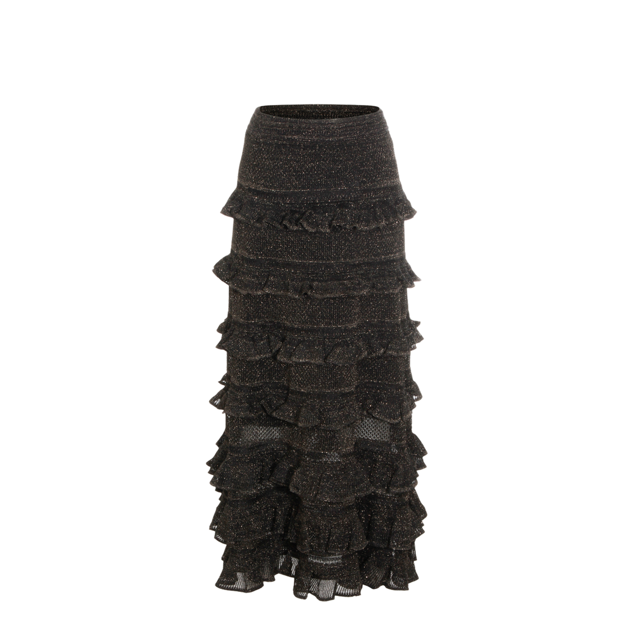 Metallic Black Skirt