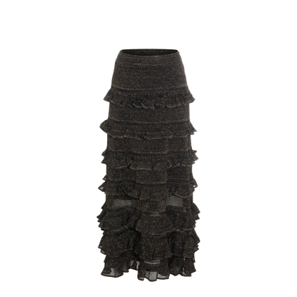 Metallic Black Skirt