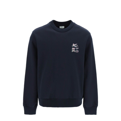 Cotton Sweatshirt with Front Logo