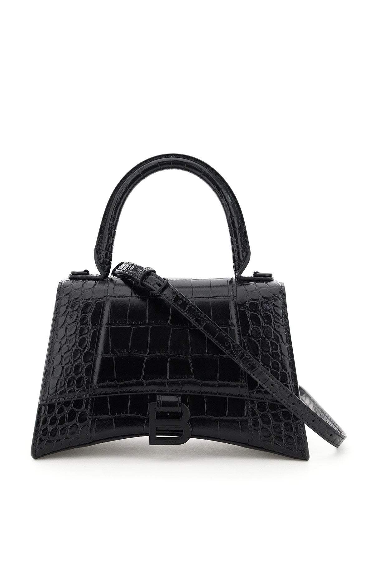 沙漏小号手提包，漆面金属配件