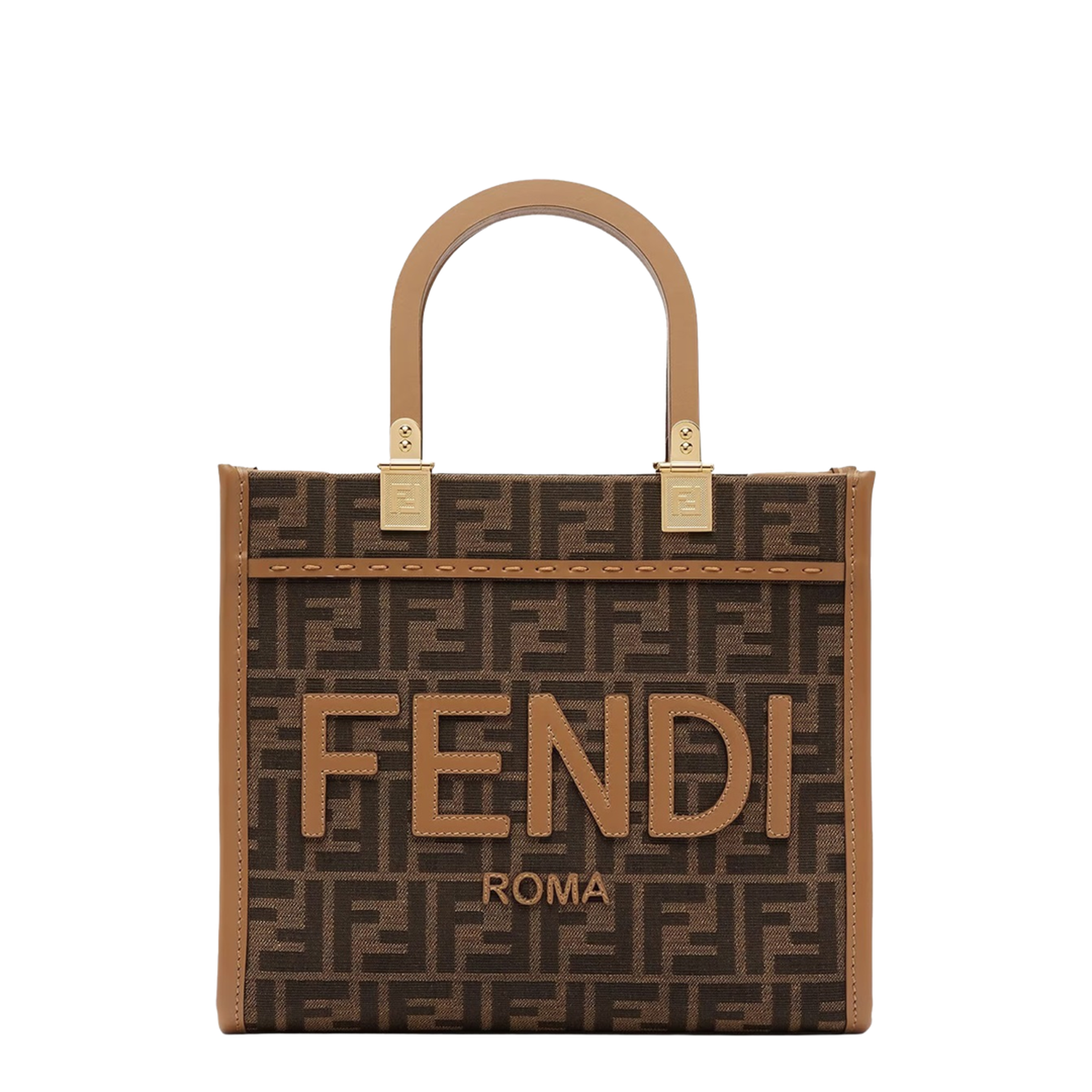 Sunshine Small in Brown Ff Jacquard