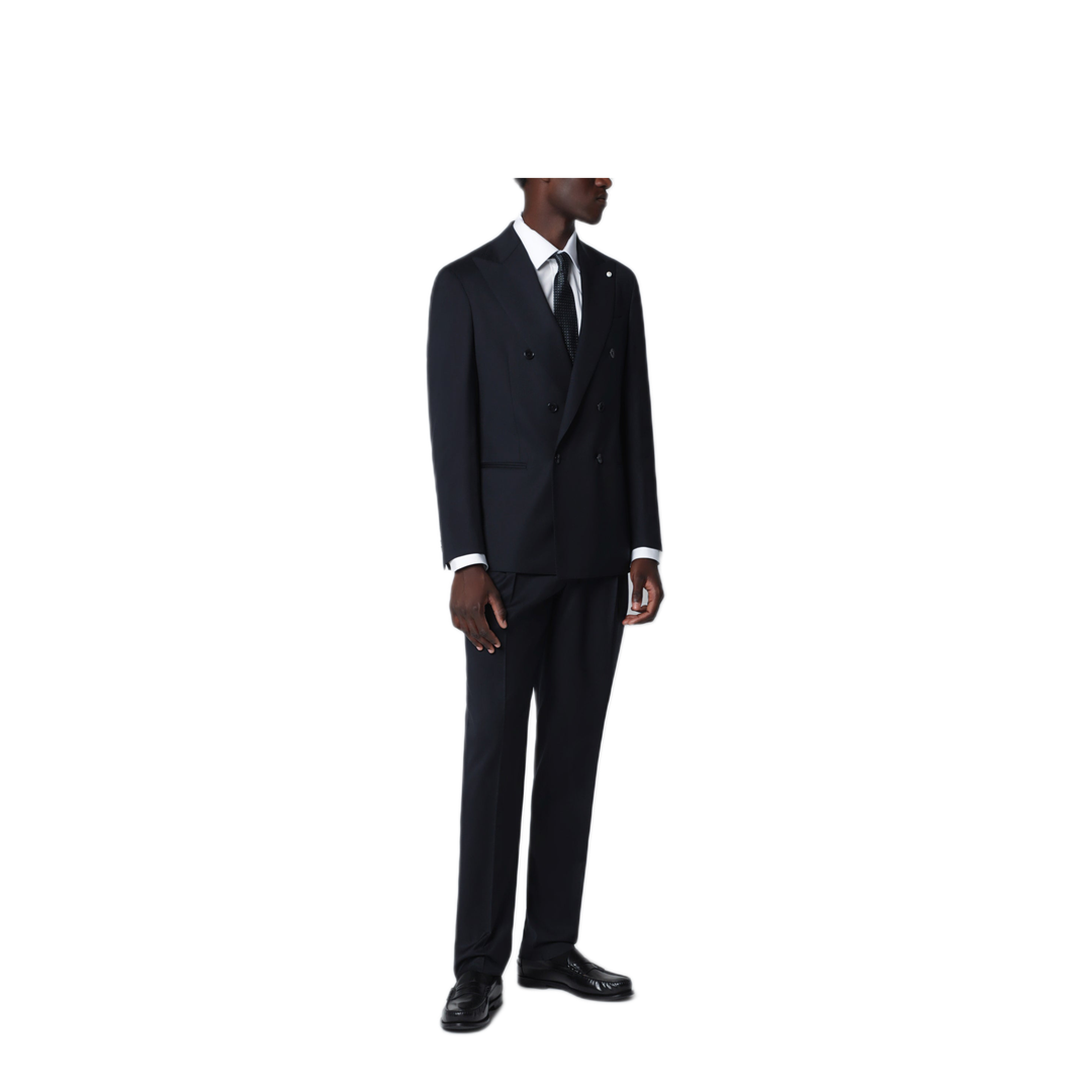 MAYFEYR - Luigi Bianchi - Double Breasted Blue Wool Suit - 34196452505