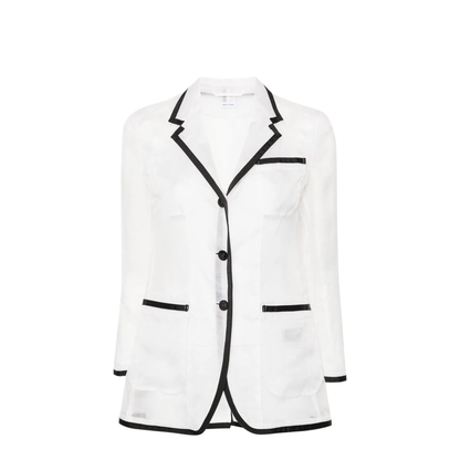 MAYFEYR - Thom Browne - Semi-Sheer Organza Blazer - FBC927B05762100