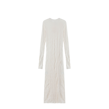 MAYFEYR - Toteme - Light Apricot Crinkled Knit Dress - 262-WRD0326YA0244363