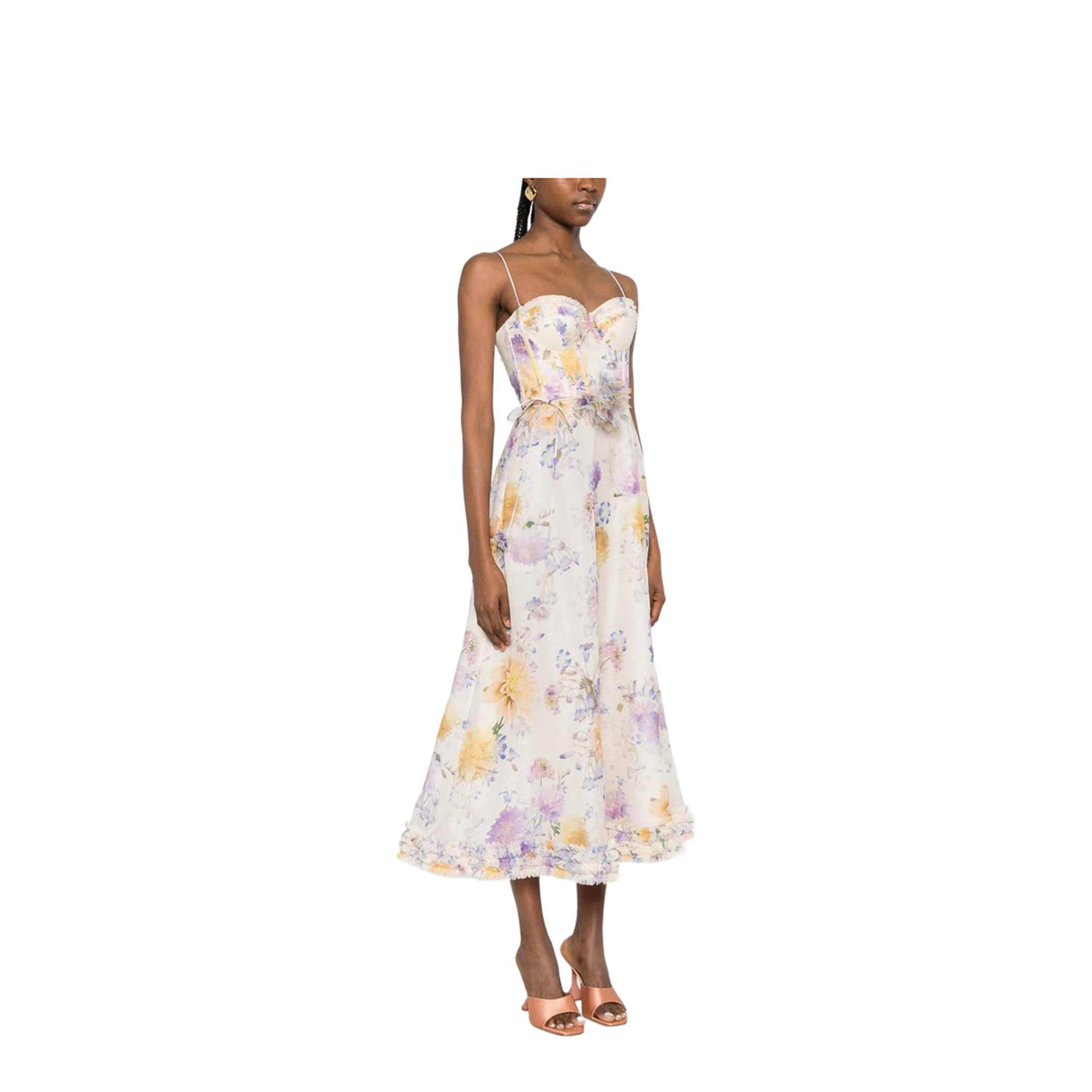 MAYFEYR - Zimmermann - Midi Dress With Flower Print - 7568DS261CRDA