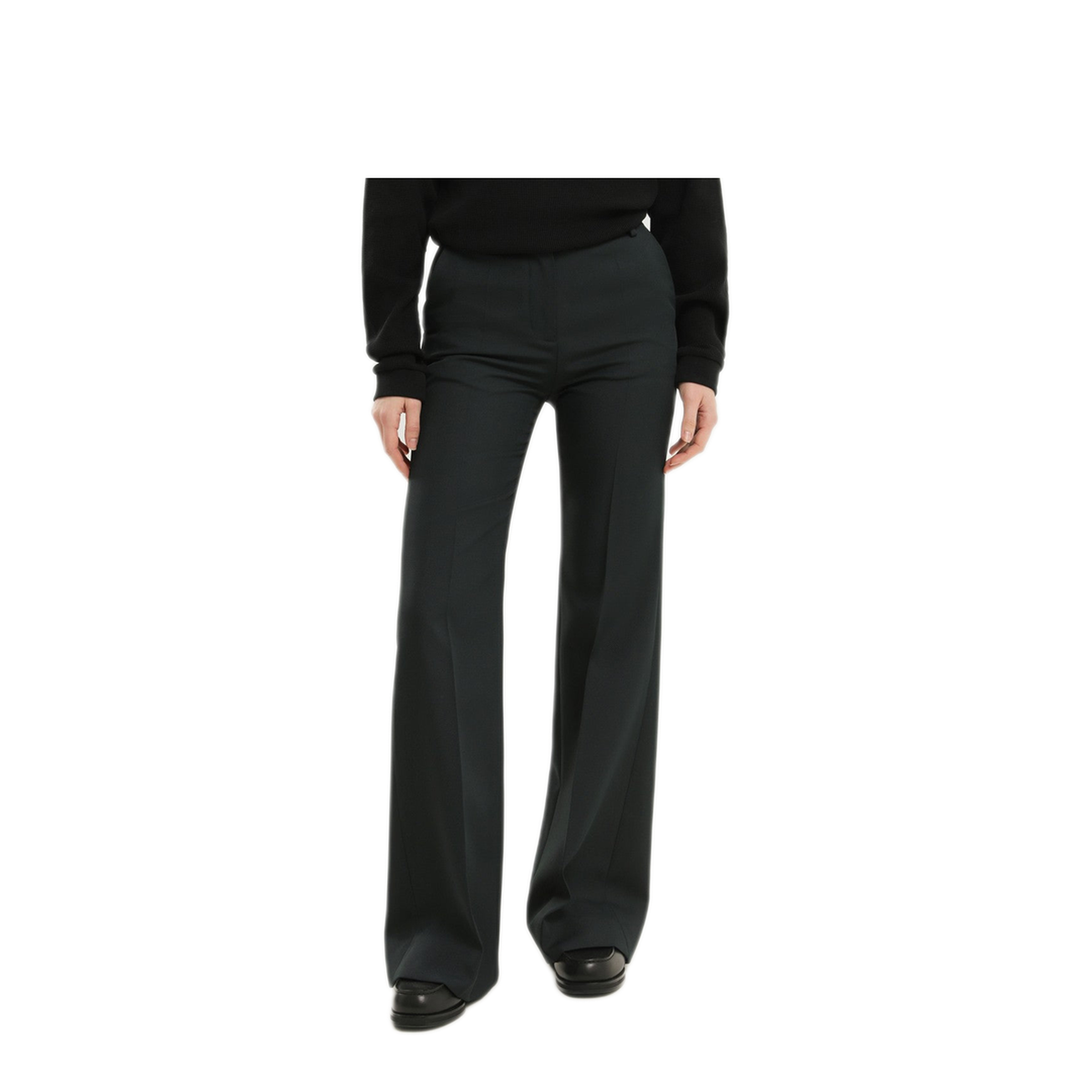 MAYFEYR - 1989 STUDIO - High Waisted Dark Green Bell Bottom Pants - F04WTD001FAB0047200