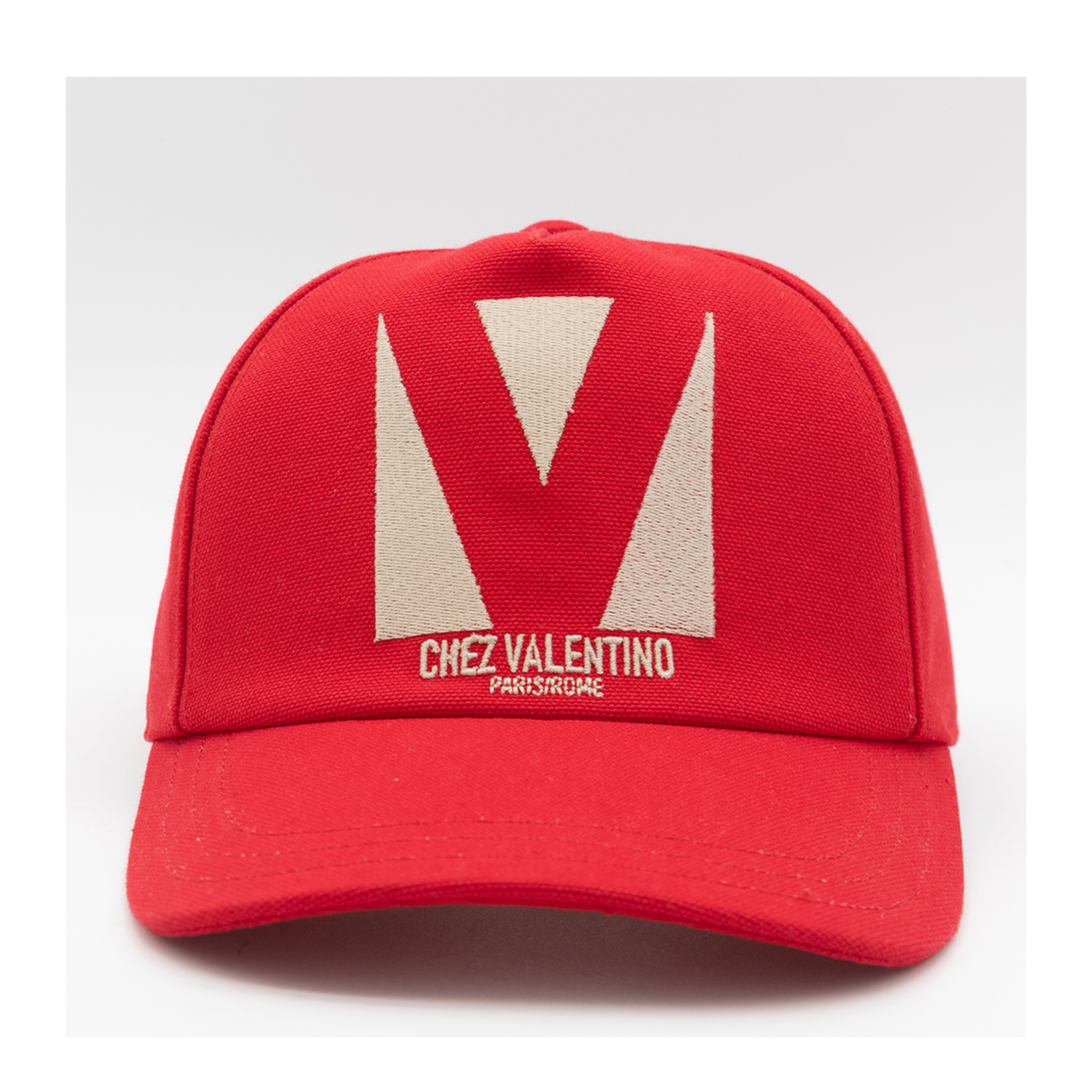 Red Cotton Baseball Cap